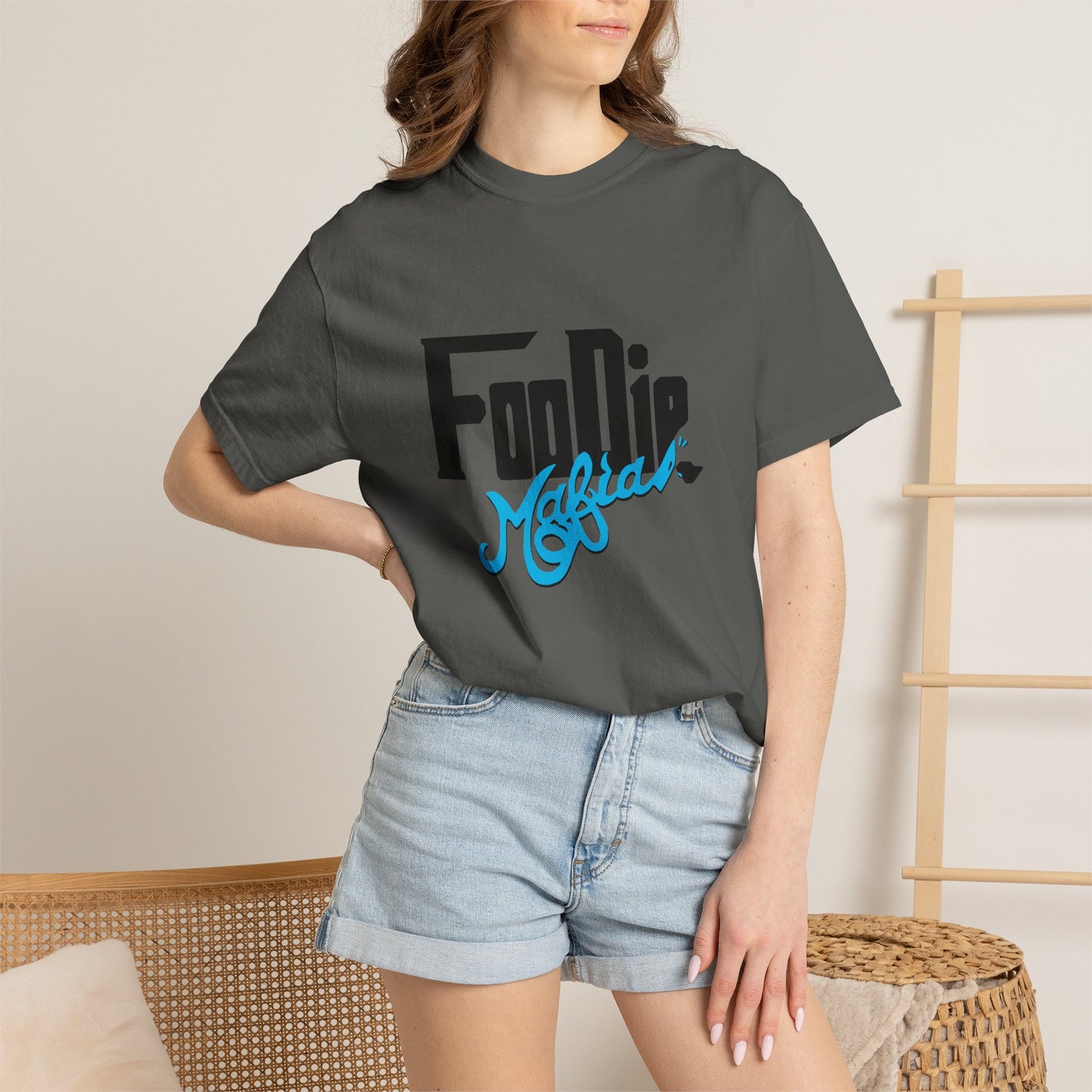 L.O.E.F Foodie Mafia Unisex Tee shirt (Sky Blue)