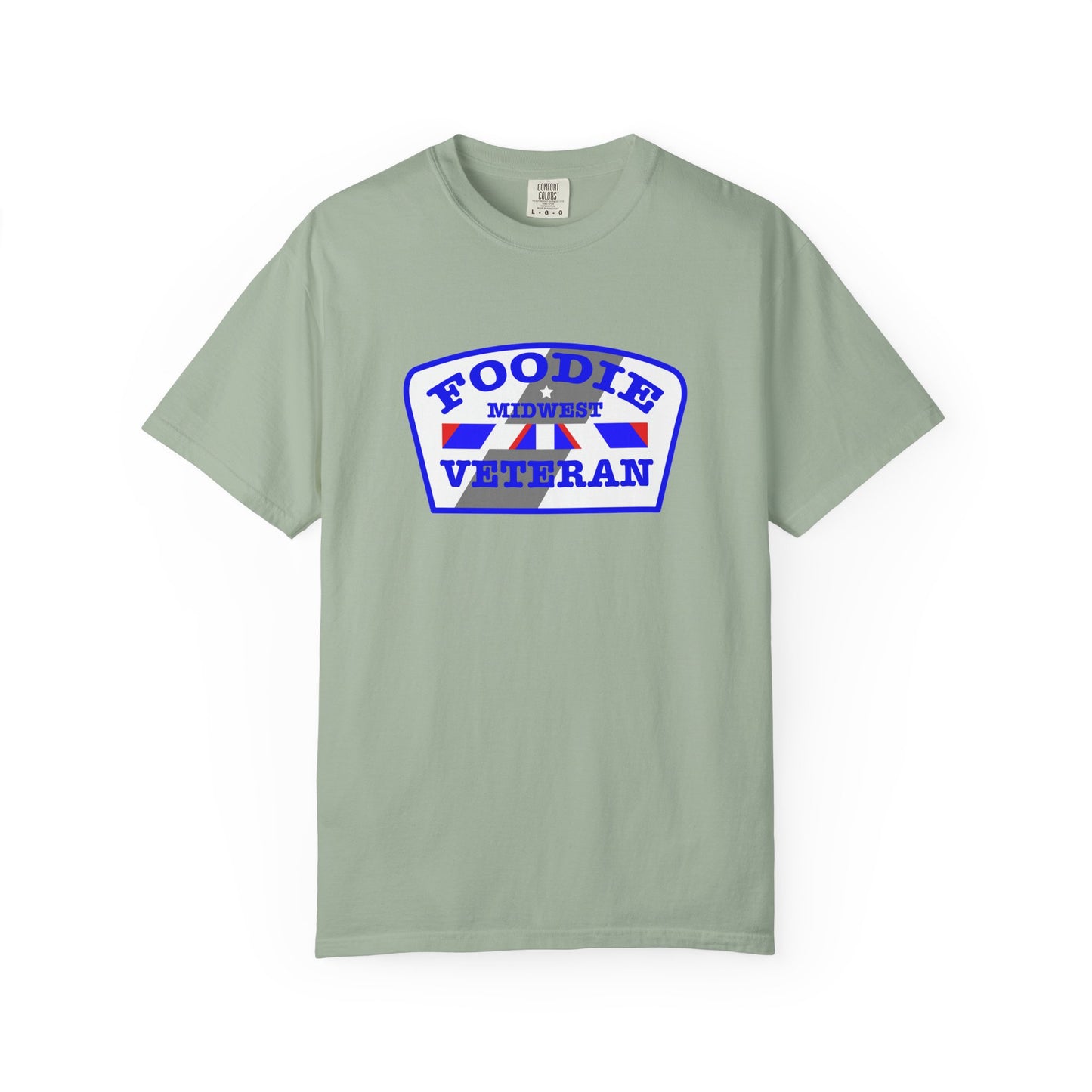 L.O.E.F Foodie Veteran MIDWEST Unisex Tee Shirt (Blue)