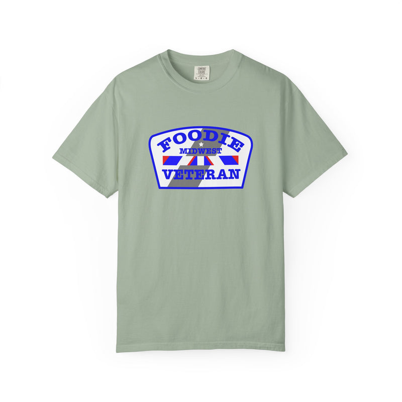 L.O.E.F Foodie Veteran MIDWEST Unisex Tee Shirt (Blue)