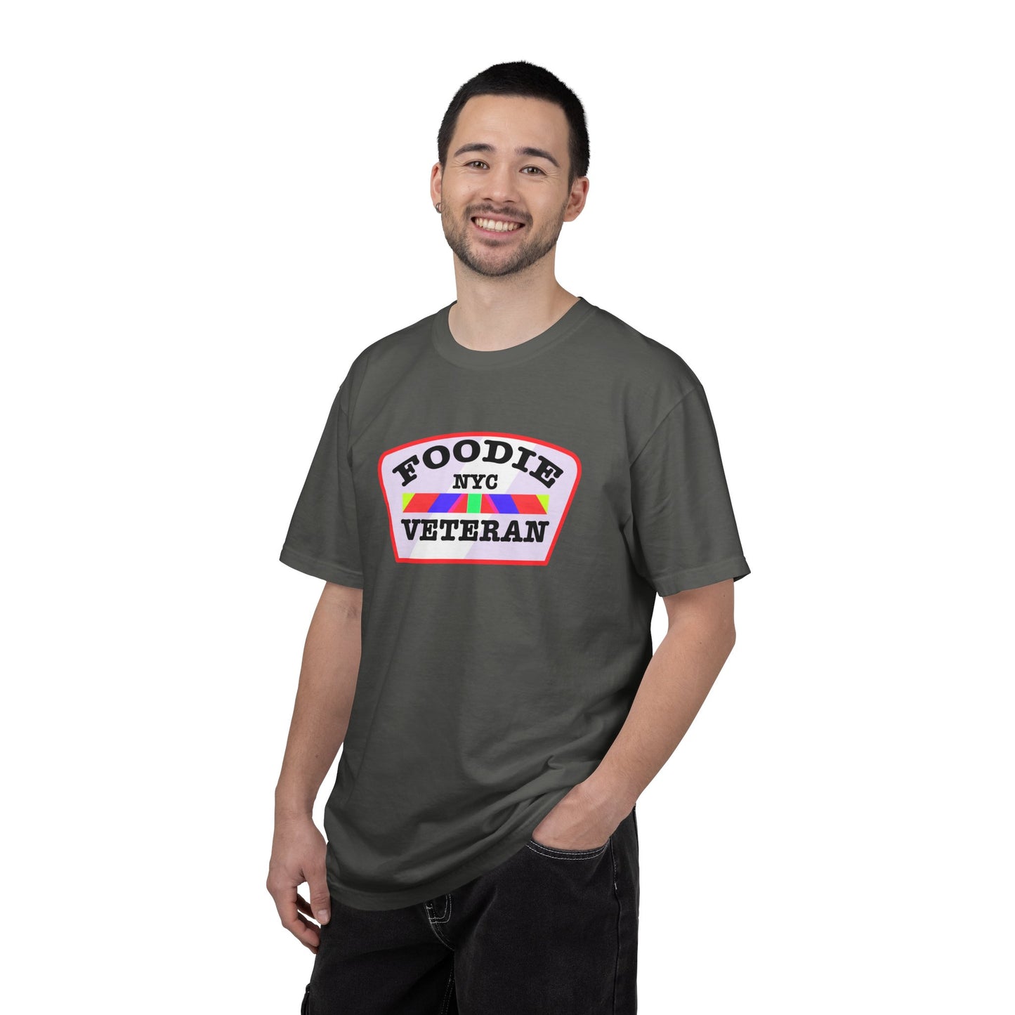 L.O.E.F Foodie Veteran NYC Unisex Tee Shirt (Soft Pink)
