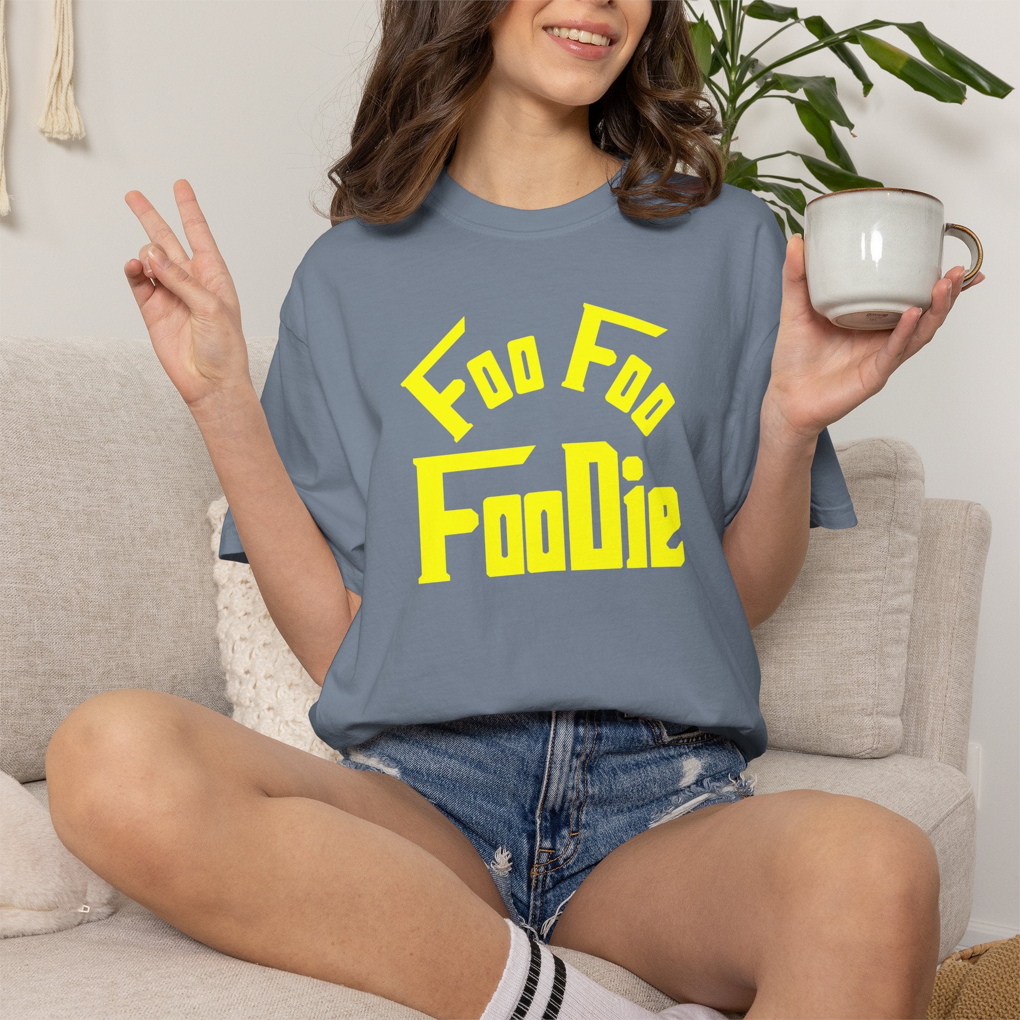 L.O.E.F FOO FOO FOODIE Unisex Tee shirt (Yellow)