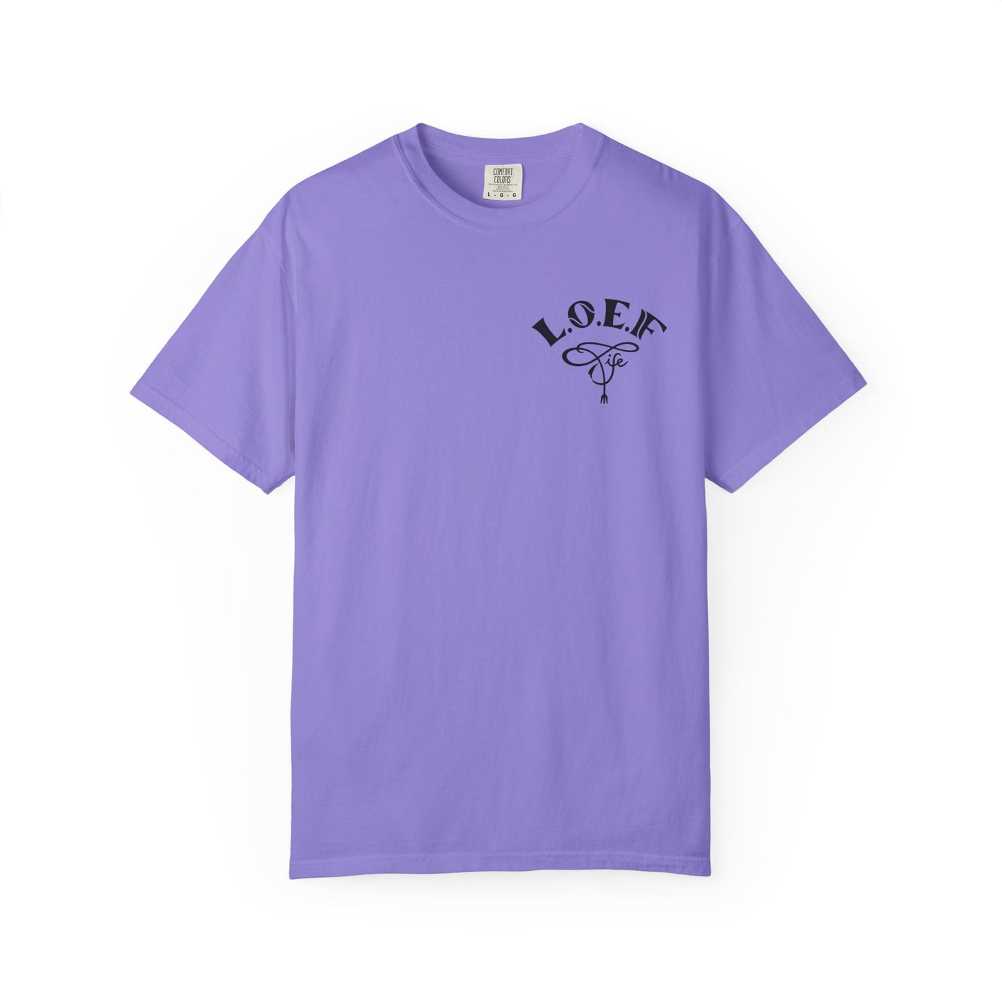 L.O.E.F Foodie 4Life Vegan Unisex Tee Shirt (Neon Yellow)