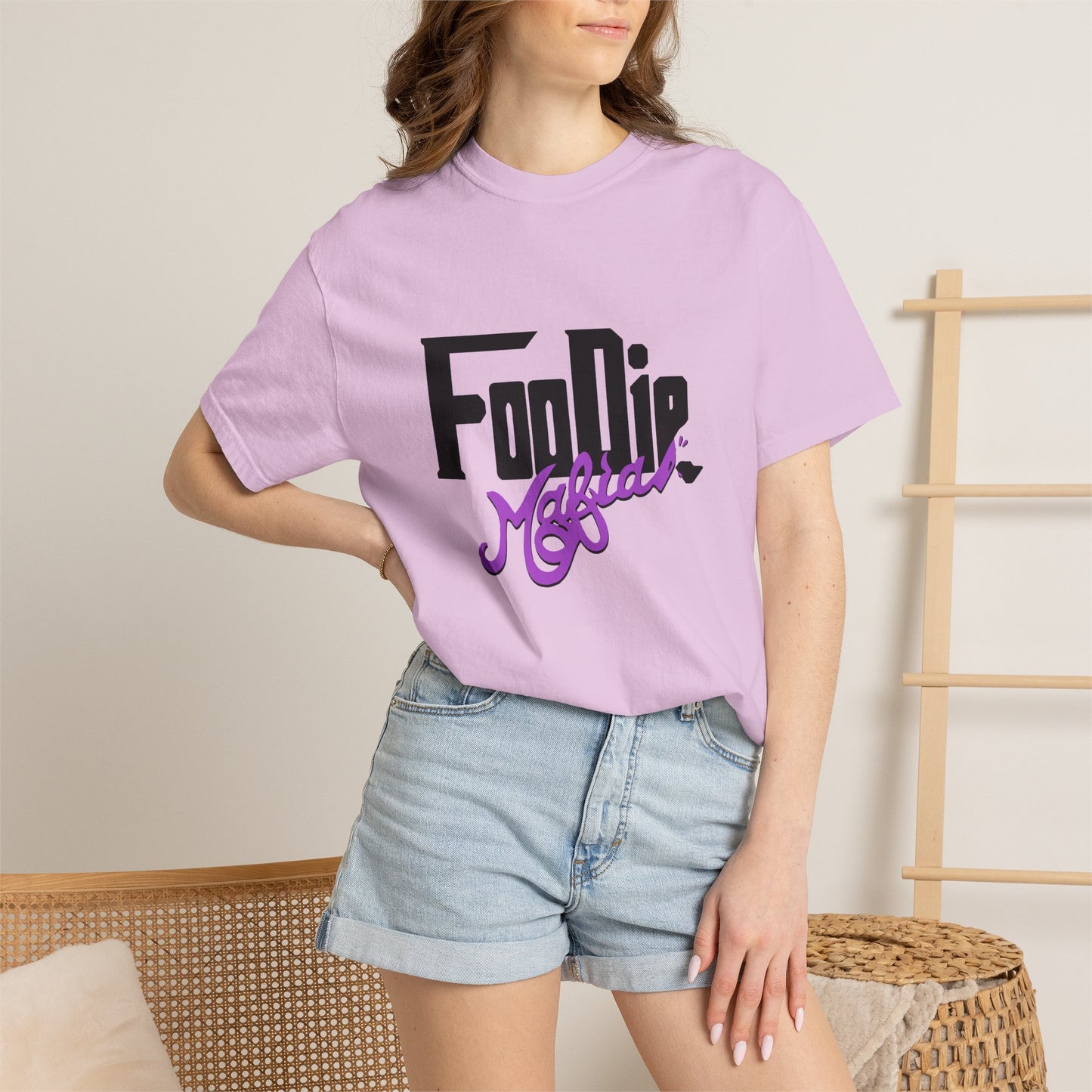 L.O.E.F Foodie Mafia Unisex Tee shirt (Bright Purple)