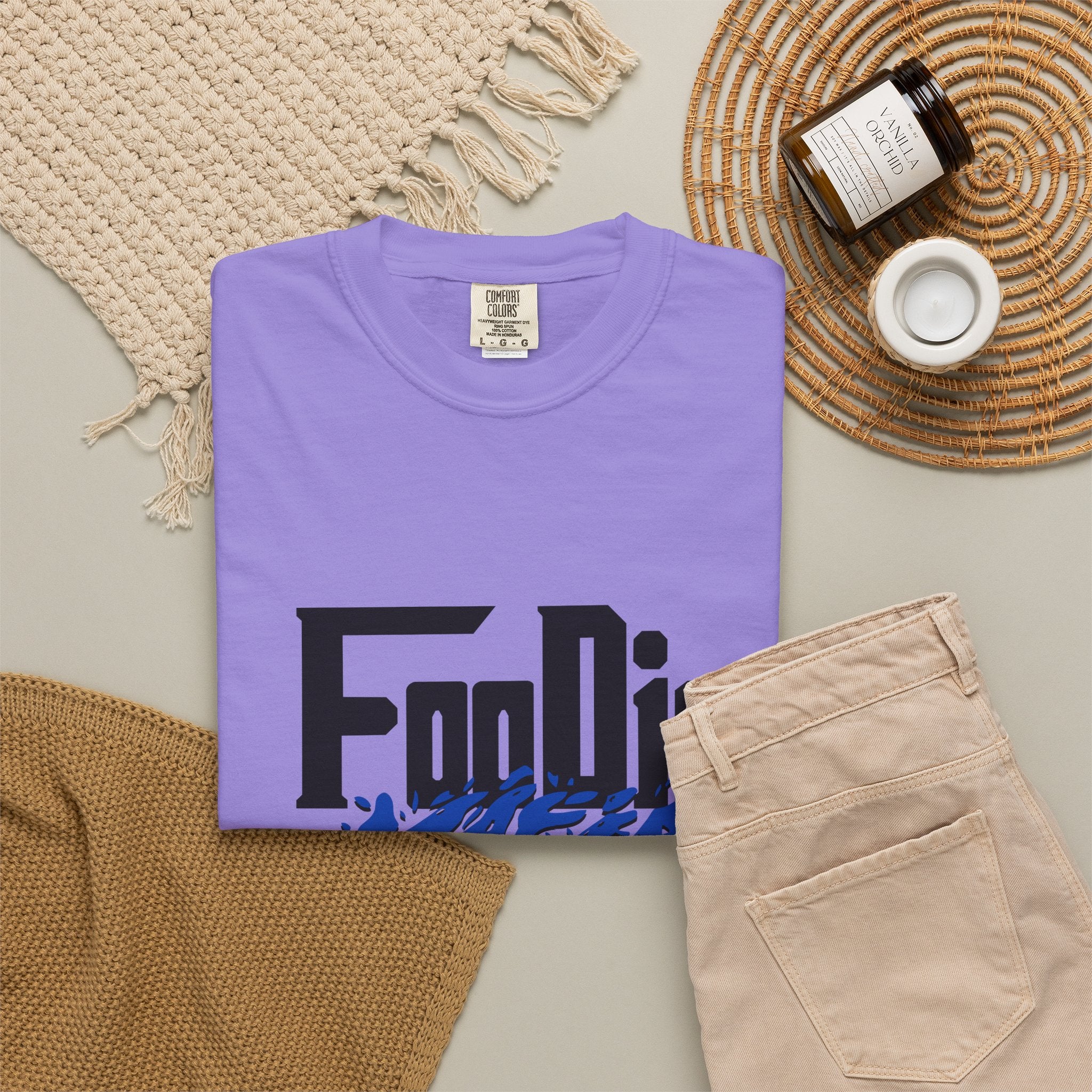 L.O.E.F Foodie Mafia Tee Shirt (Cobalt Blue)