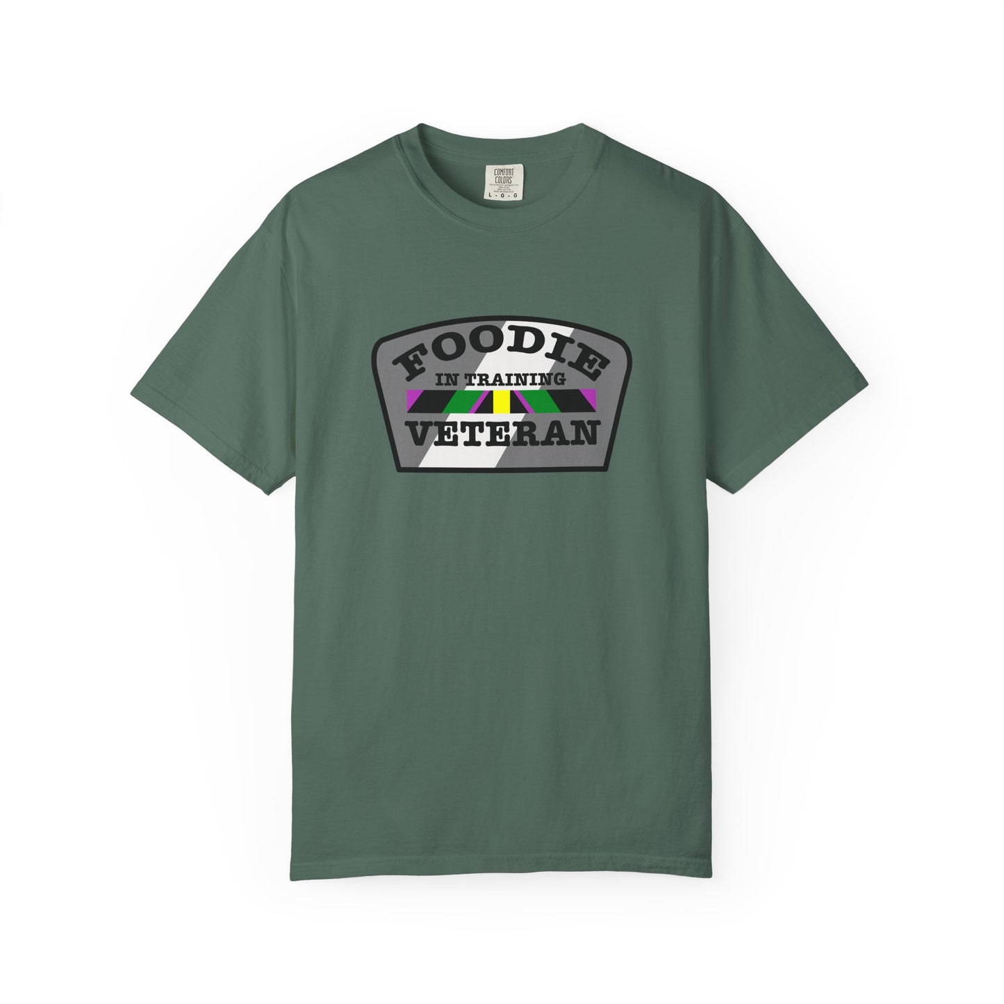 L.O.E.F Foodie Veteran IN TRAINING Unisex Tee Shirt (Gray)