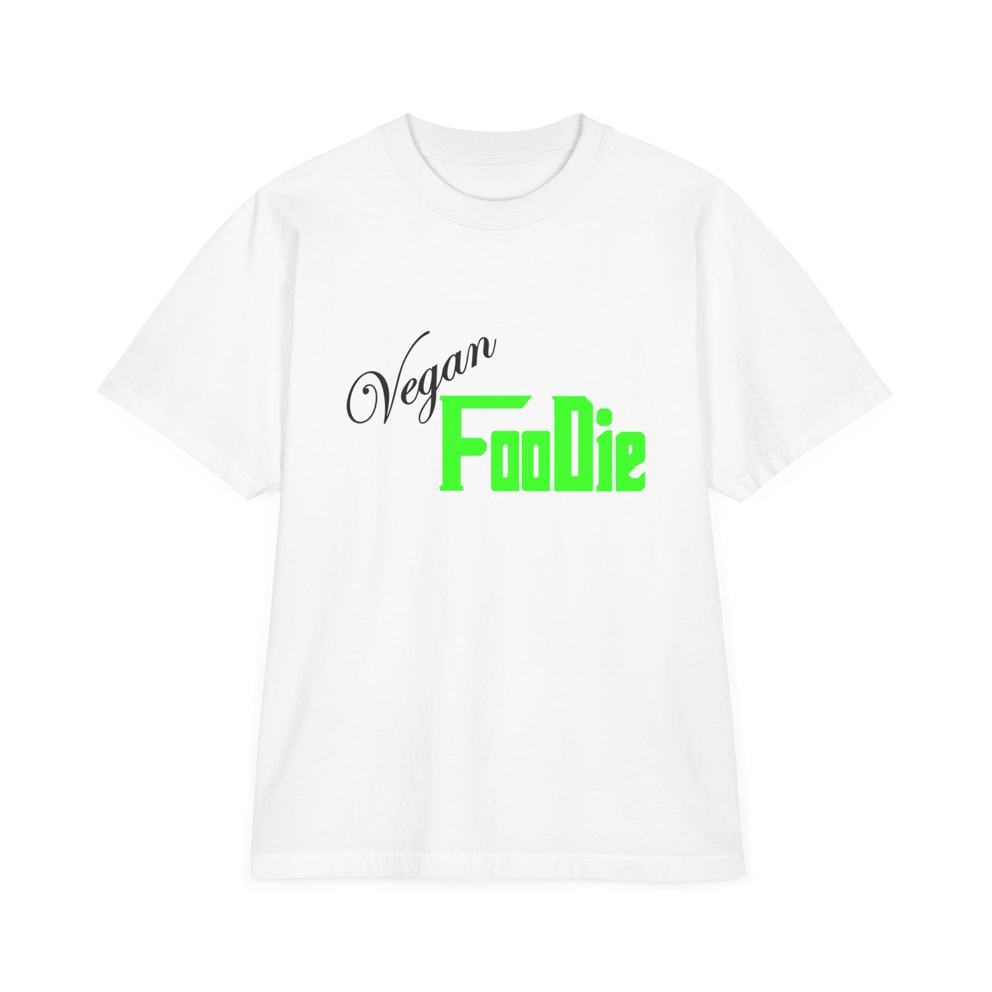 L.O.E.F Unisex Vegan Foodie Tee Shirt (Neon Green)