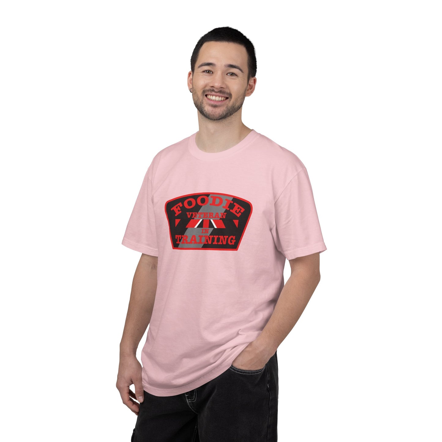 L.O.E.F Foodie Veteran IN TRAINING Unisex Tee Shirt (Red)