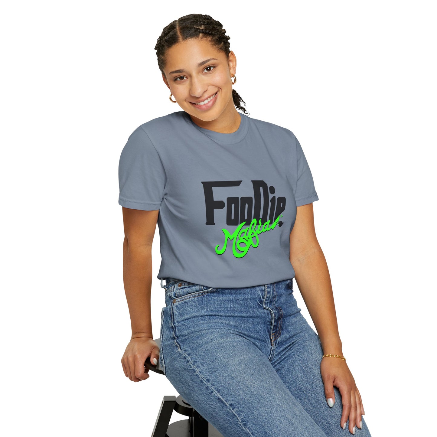 L.O.E.F Foodie Mafia Unisex Tee Shirt (Neon Green)