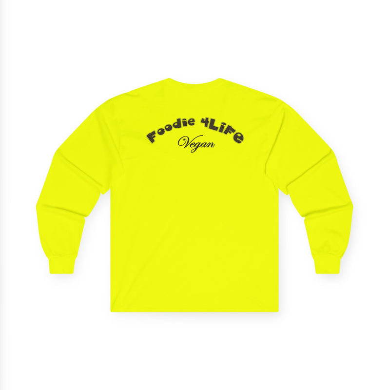 L.O.E.F Foodie 4Life Vegan Long Sleeve Tee (Black)