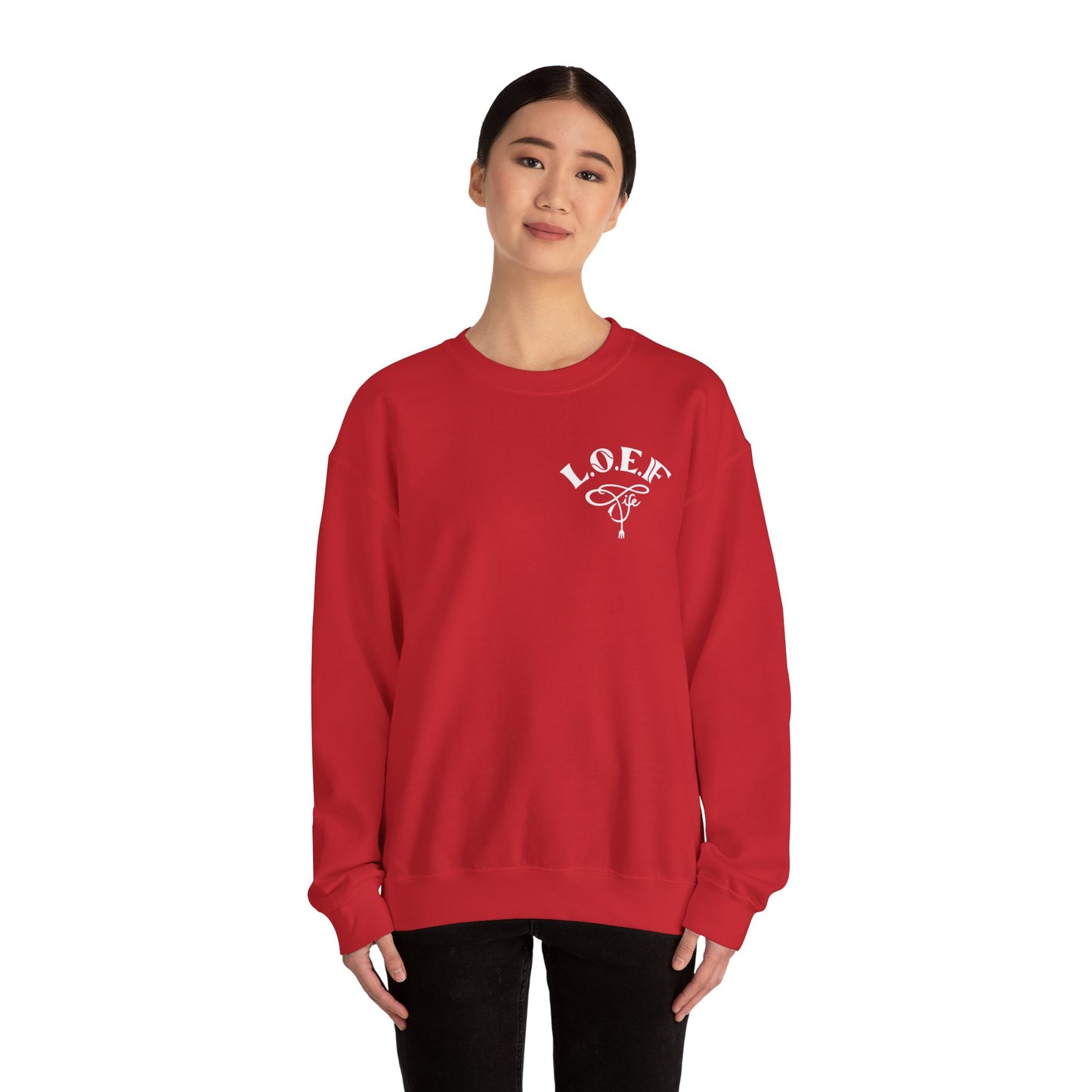 L.O.E.F Foodie 4Life Vegan Sweatshirt (White)