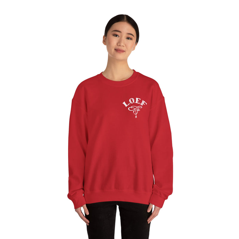 L.O.E.F Foodie 4Life Vegan Sweatshirt (White)