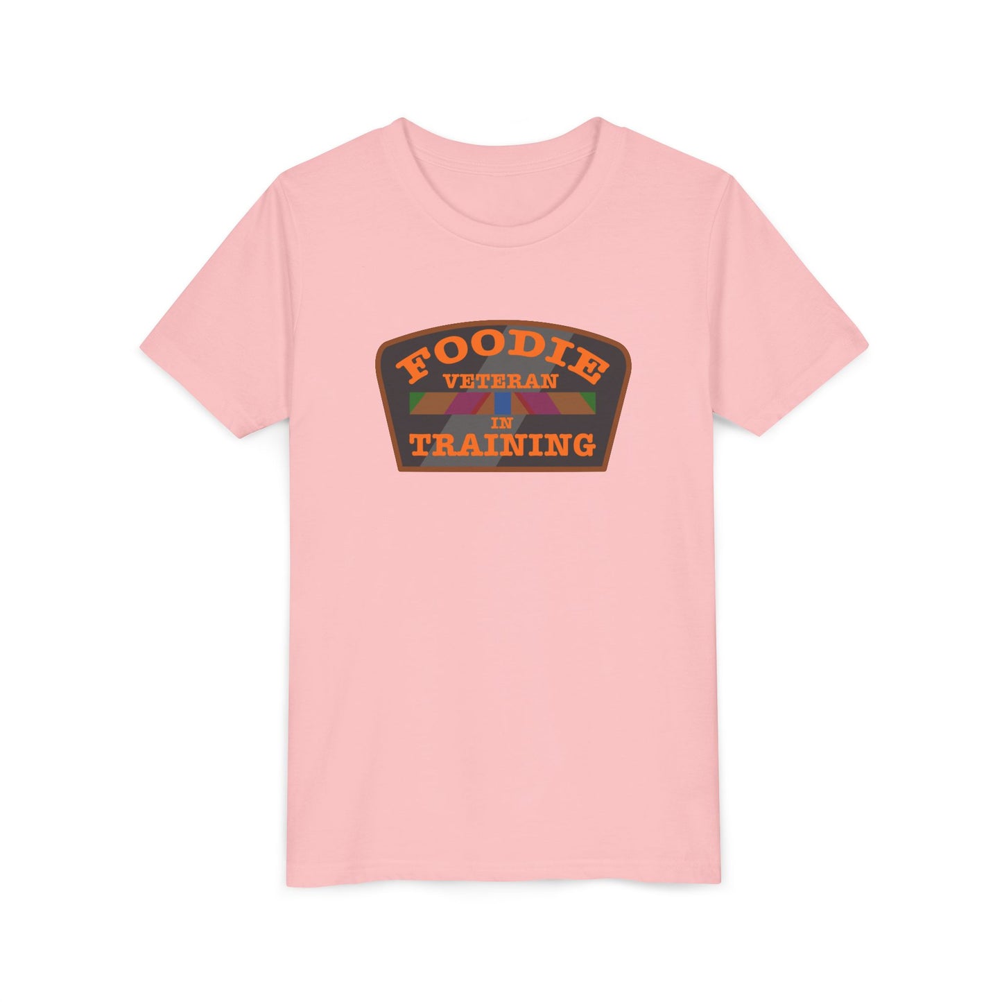 L.O.E.F Foodie Veteran In Training Kids Tee Shirt  (Orange)
