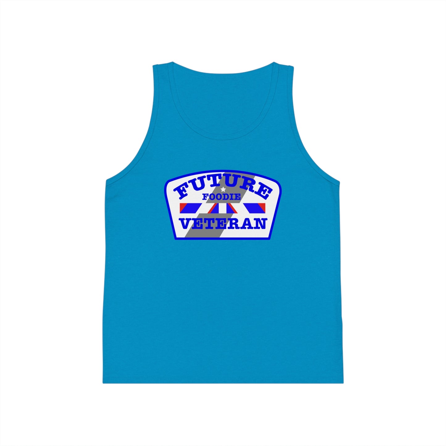 L.O.E.F Future Foodie Veteran Kids Tank Top (Blue)