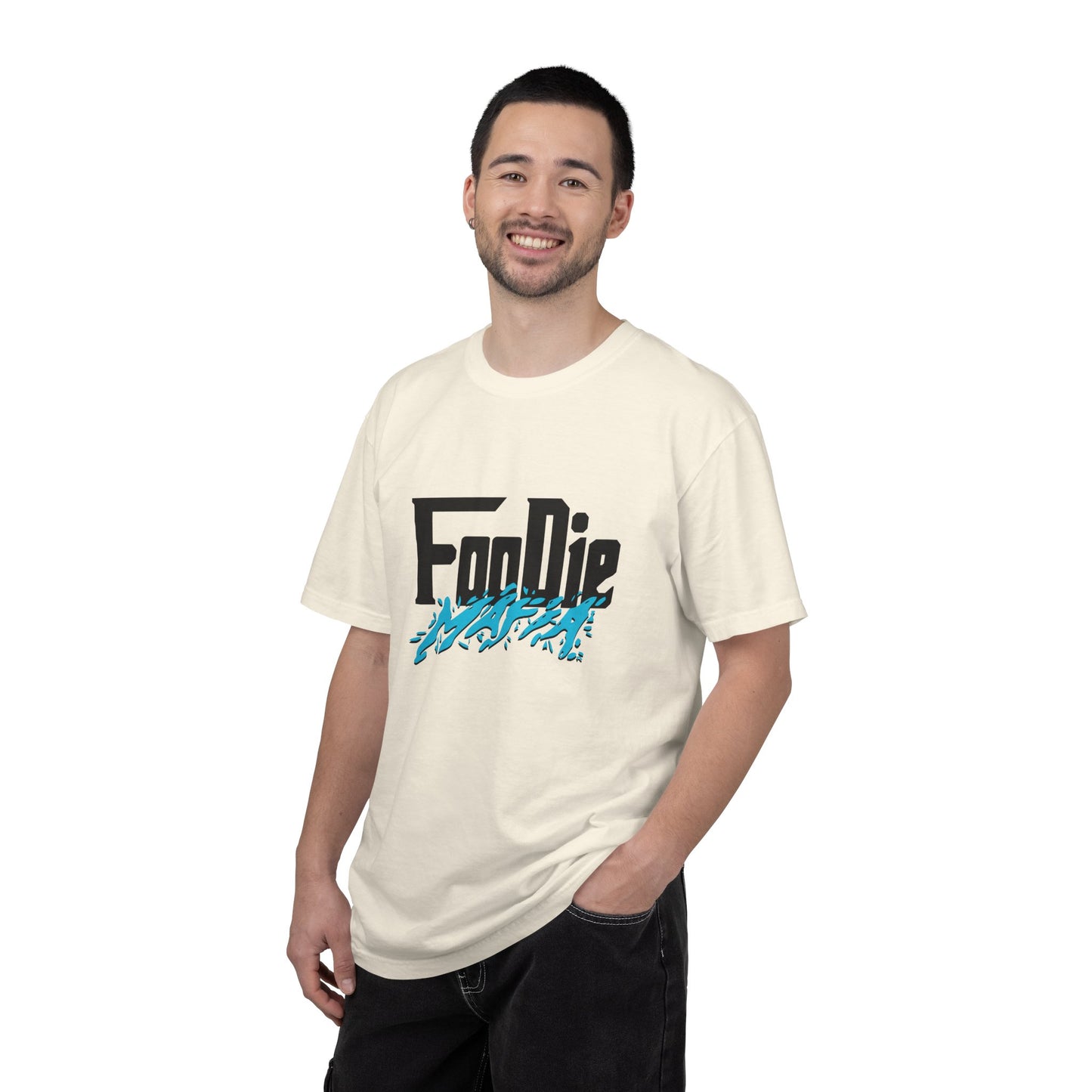 L.O.E.F Foodie Mafia Unisex Tee Shirt (Aqua Blue)