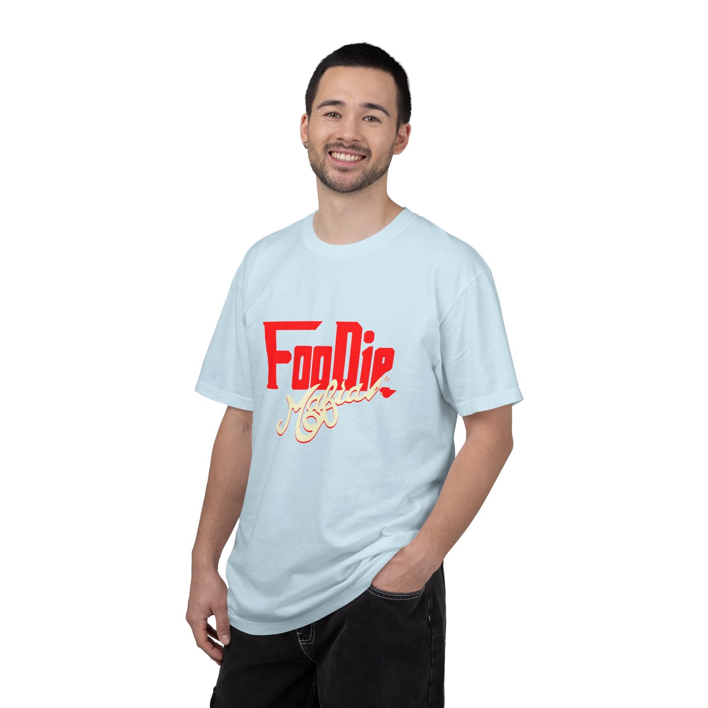 L.O.E.F Red Foodie Mafia Unisex Tee Shirt (Cream)