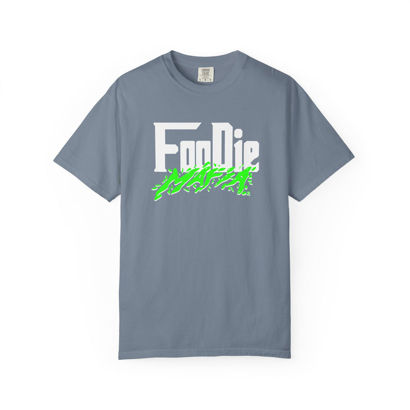 L.O.E.F White Foodie Mafia Unisex Tee Shirt (Neon Green)