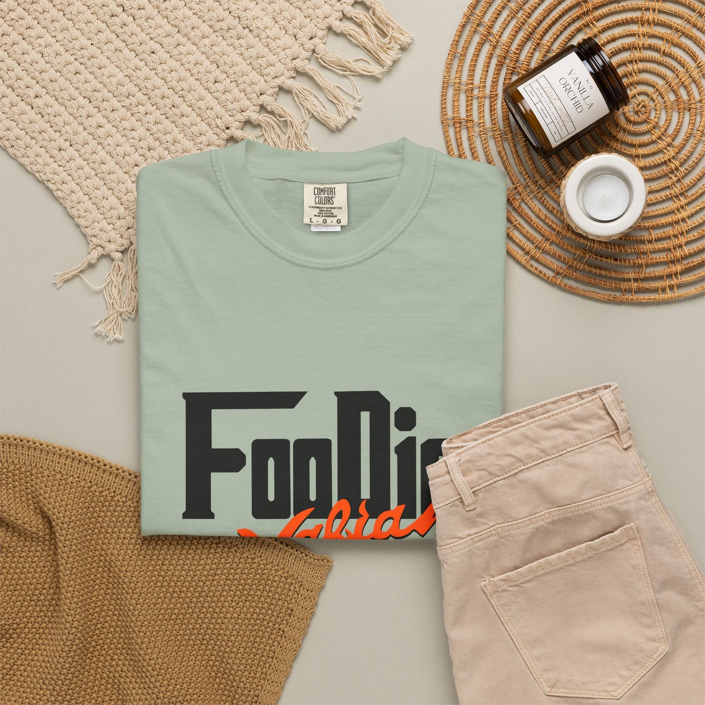 L.O.E.F Foodie Mafia Unisex Tee Shirt (Flat Red)