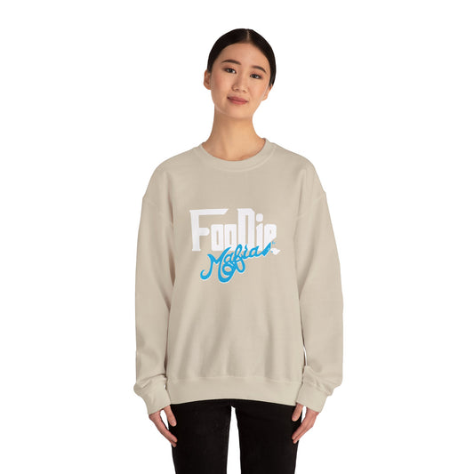L.O.E.F White Foodie Mafia Unisex Sweatshirt (Apricot)