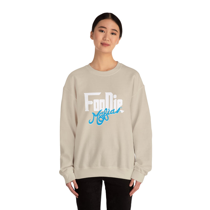 L.O.E.F White Foodie Mafia Unisex Sweatshirt (Apricot)
