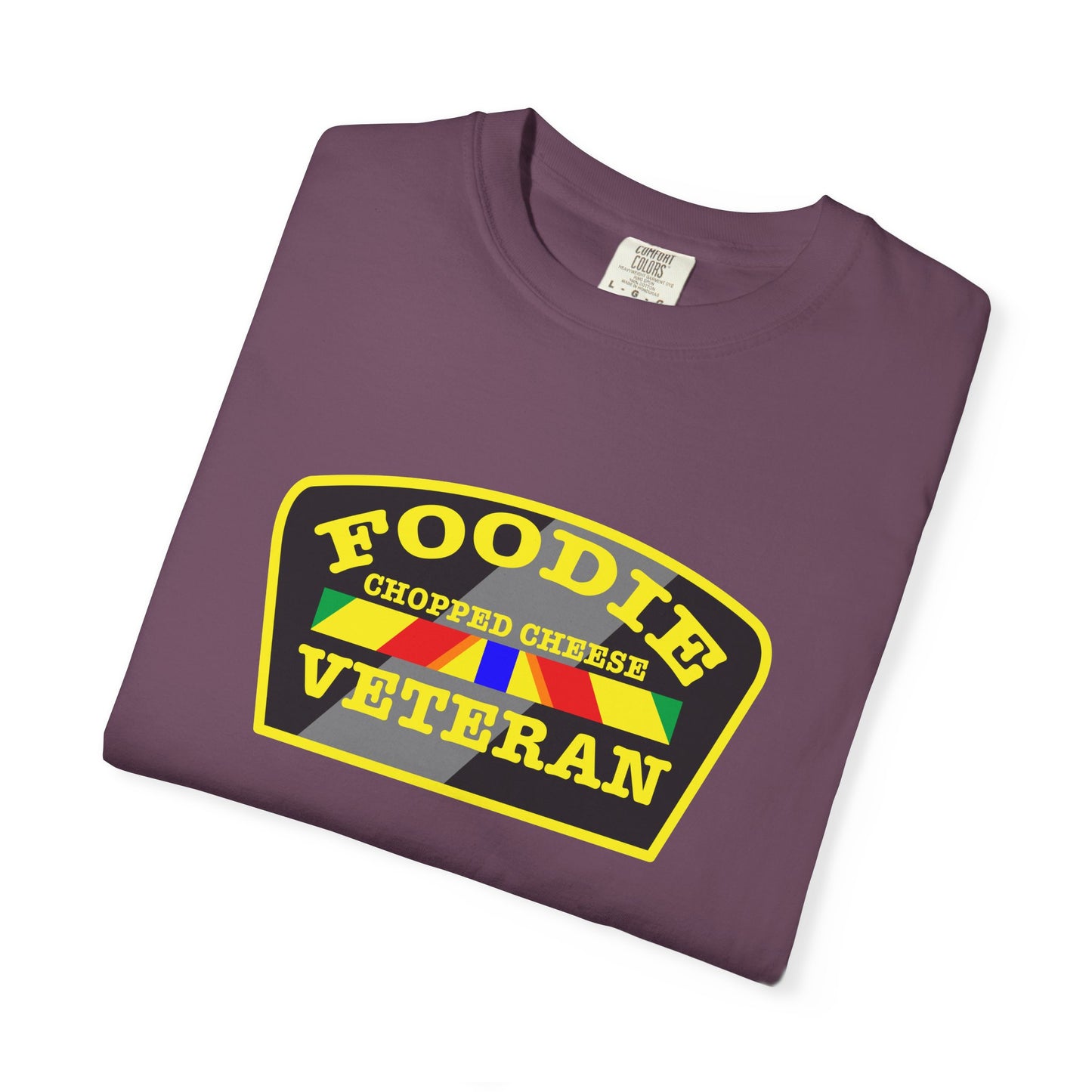 L.O.E.F Foodie Veteran Chopped Cheese Unisex Tee Shirt (Yellow)