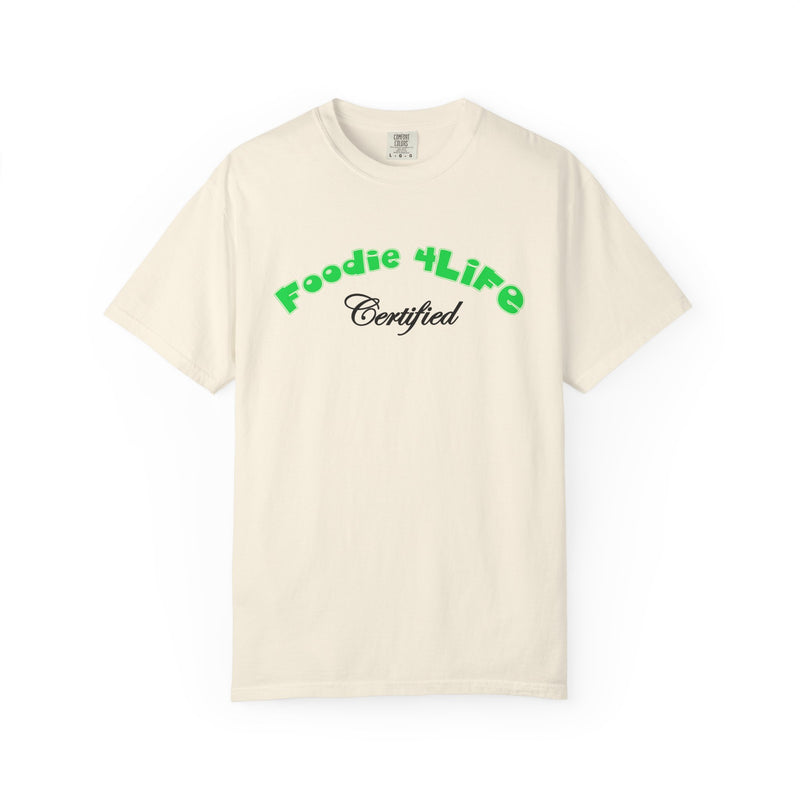 L.O.E.F Foodie 4Life Certified Unisex Tee Shirt (Machalite Green)