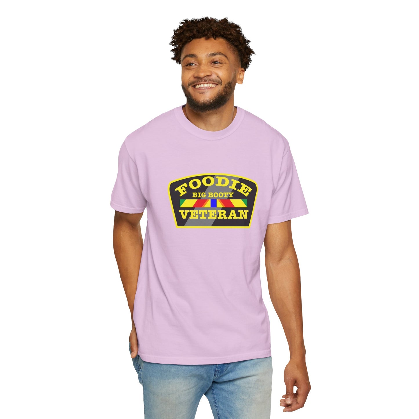 L.O.E.F Foodie Veteran BIG BOOTY Unisex Tee Shirt (Yellow)
