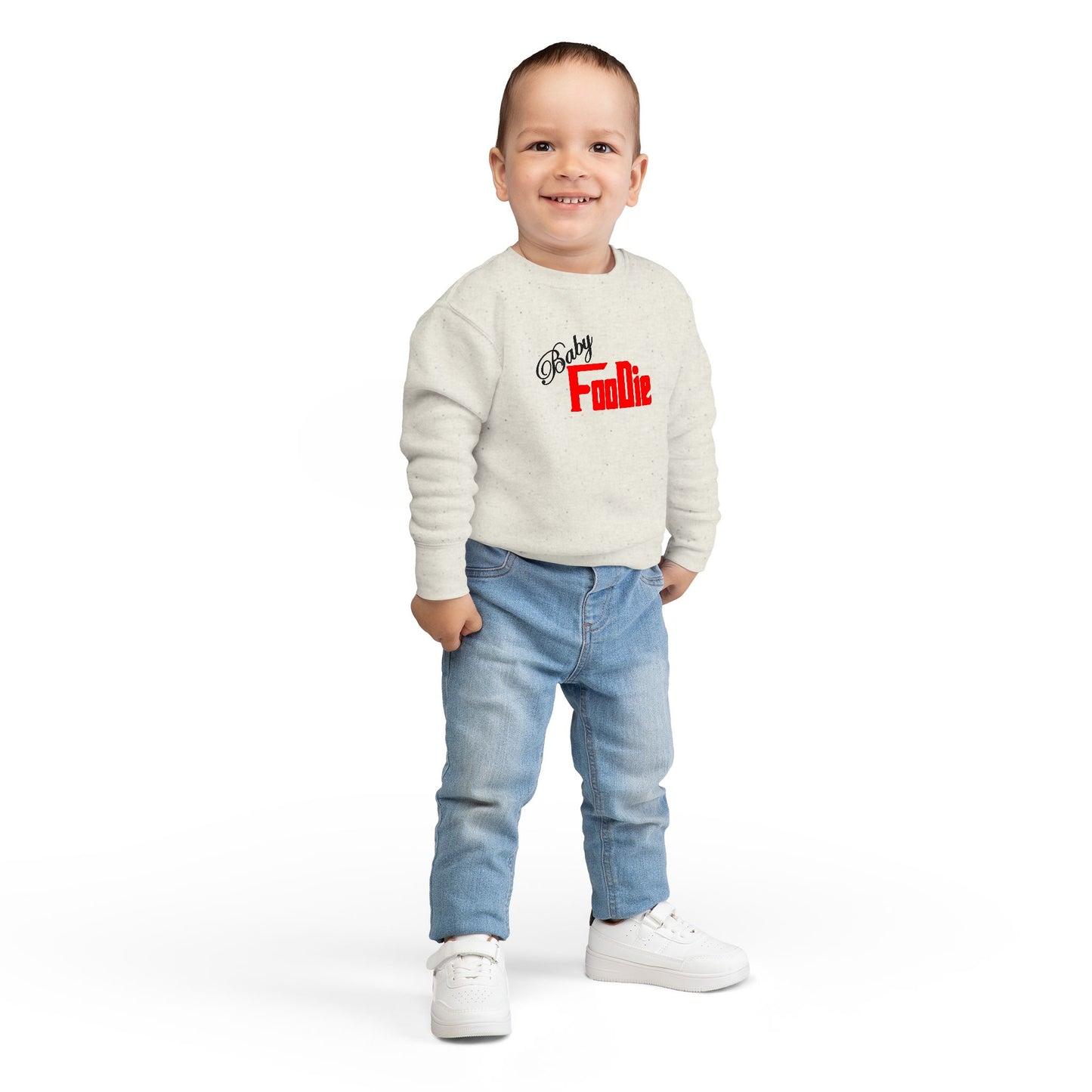 L.O.E.F Baby Foodie Toddler Sweatshirt (Fiery Red)