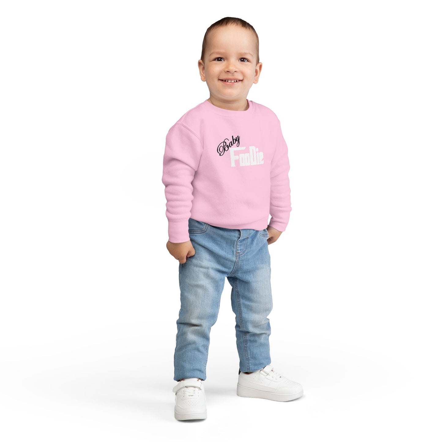 L.O.E.F Baby Foodie Toddler Sweatshirt (White)