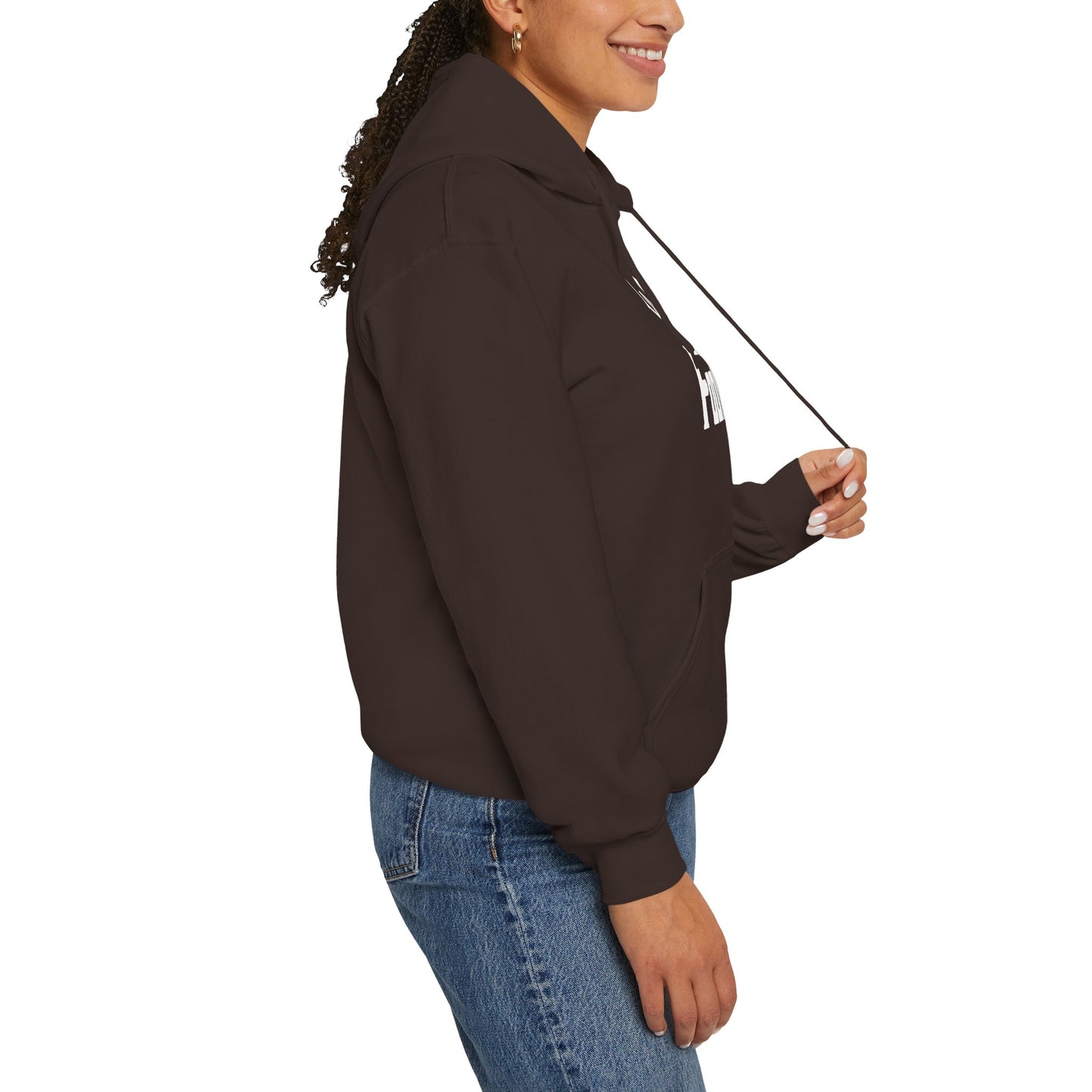 L.O.E.F Unisex Hooded Sweatshirt (White)