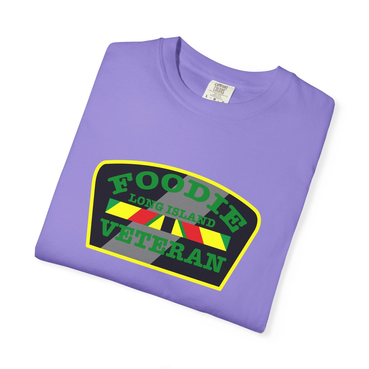 L.O.E.F Foodie Veteran Long Island Unisex Tee Shirt (Green)