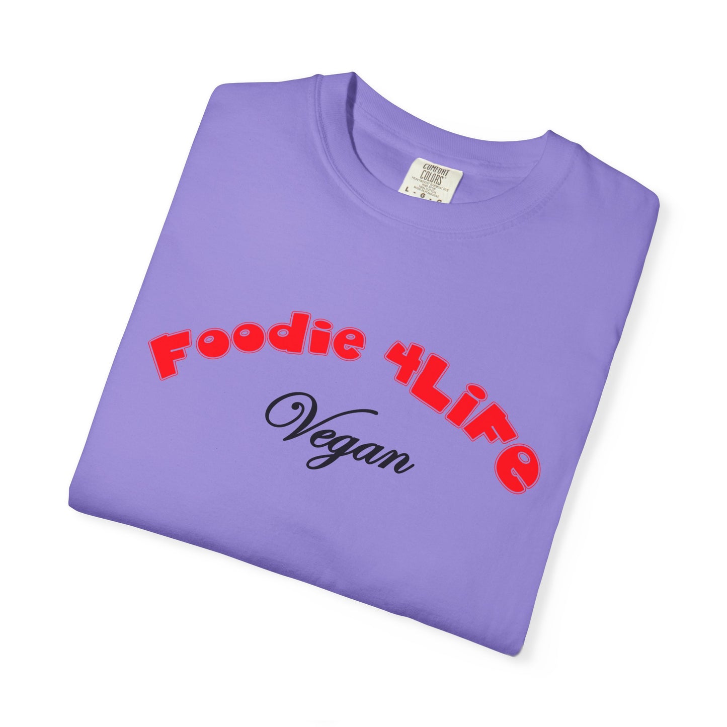 L.O.E.F Foodie 4Life Vegan Unisex Tee Shirt (Fiery Red)