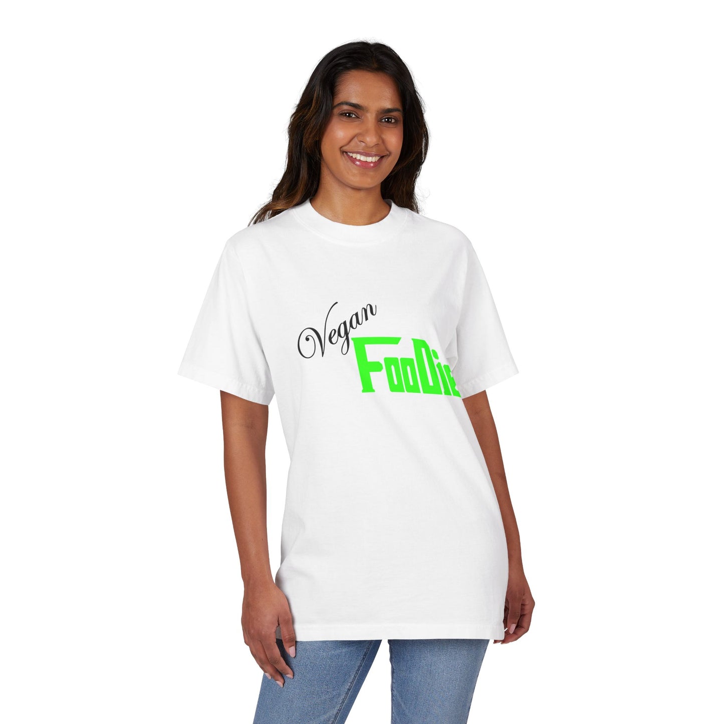 L.O.E.F Unisex Vegan Foodie Tee Shirt (Neon Green)