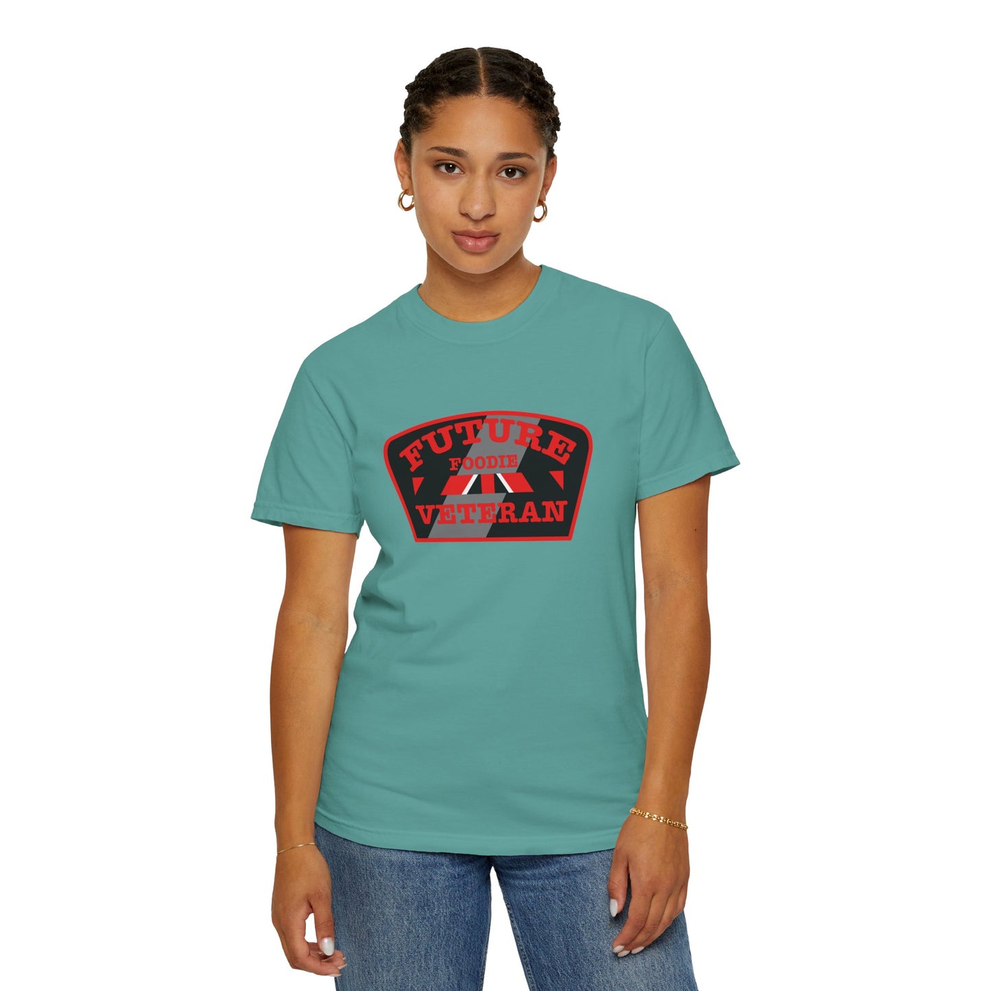 L.O.E.F Future Foodie Veteran Unisex Tee Shirt (Red)