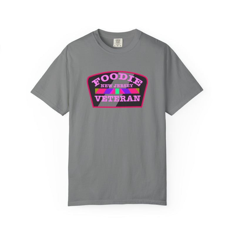L.O.E.F Foodie Veteran NEW JERSEY Unisex Tee Shirt (Pink)