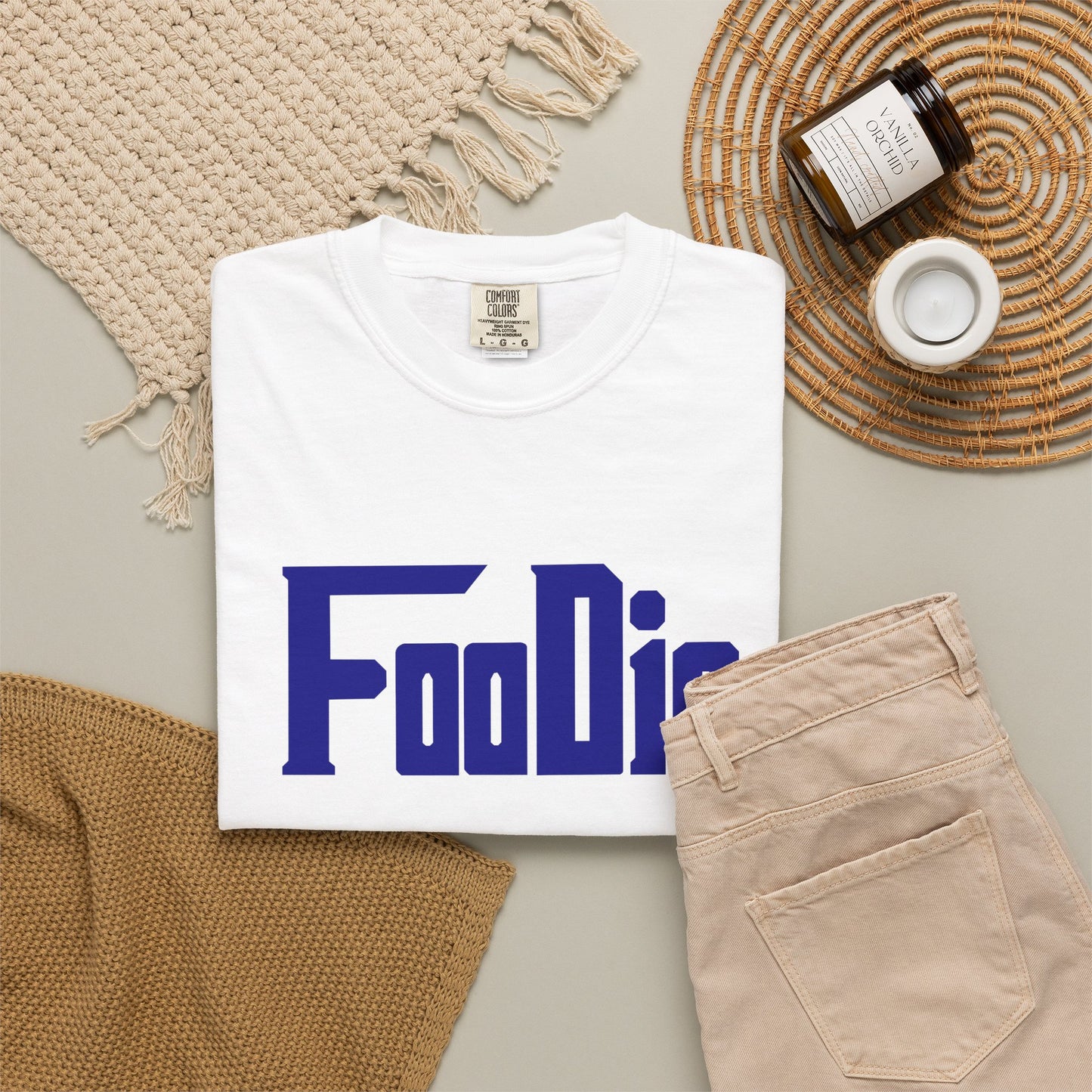 L.O.E.F Foodie Unisex Tee Shirt (Dark Blue)