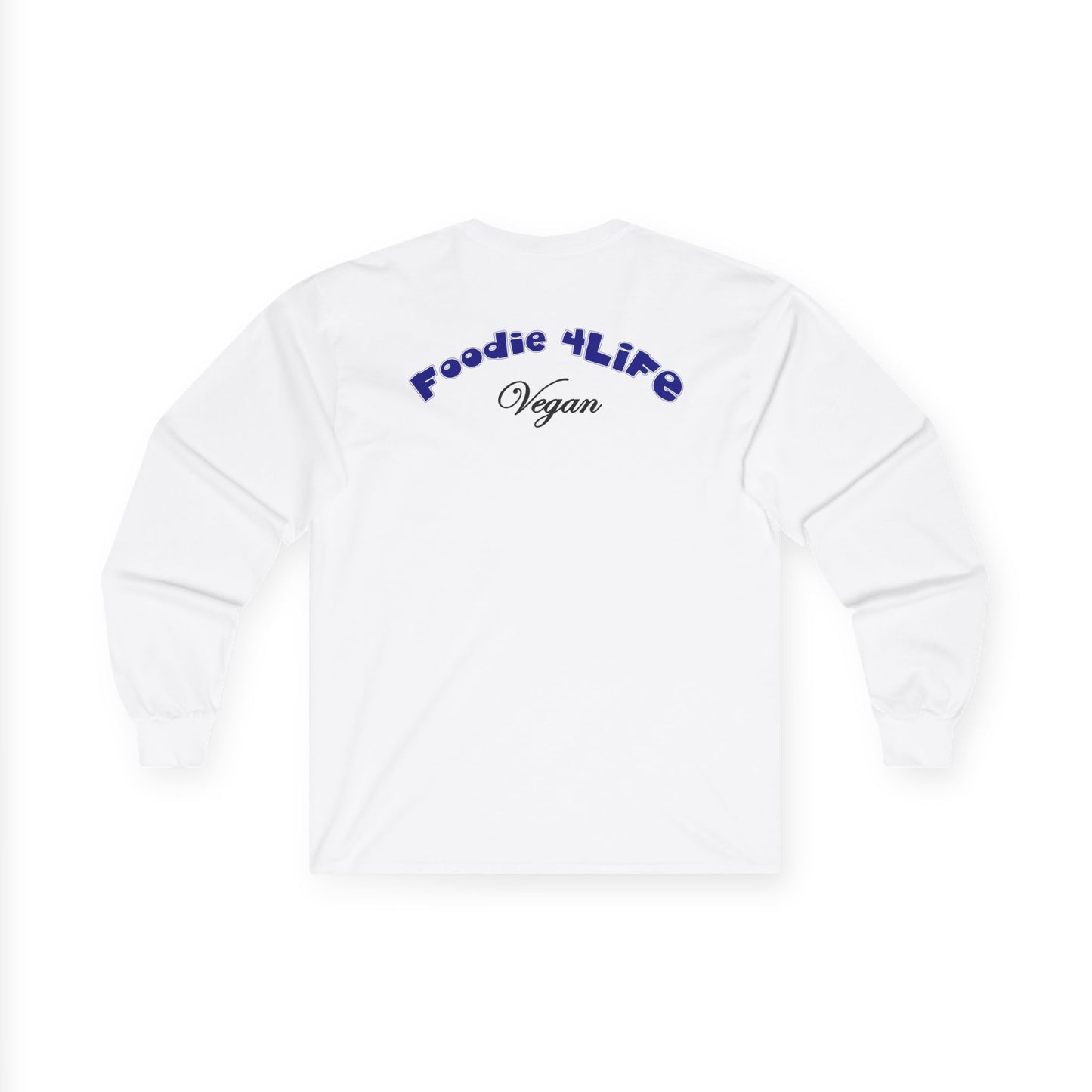 L.O.E.F Foodie 4Life Vegan Long Sleeve Tee (Dark Blue)