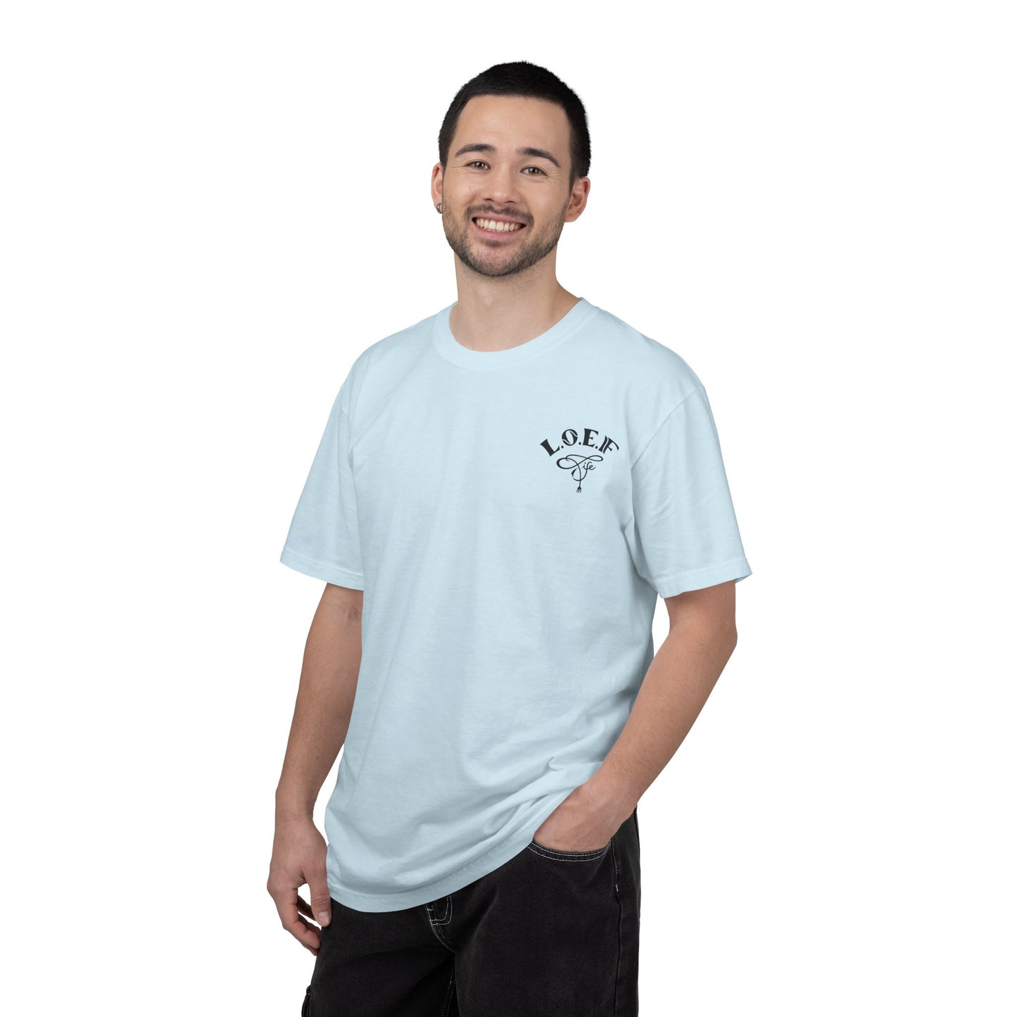 L.O.E.F Foodie 4Life Certified Unisex Tee Shirt (Dark Blue)