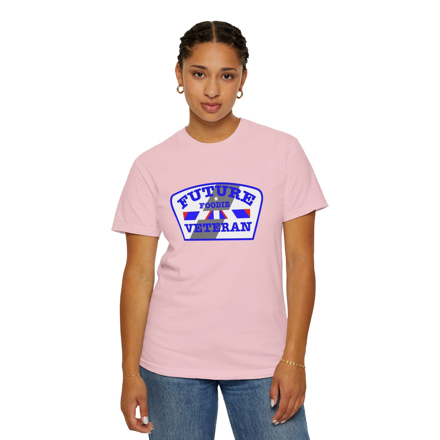 L.O.E.F Future Foodie Veteran Unisex Tee Shirt (Blue)