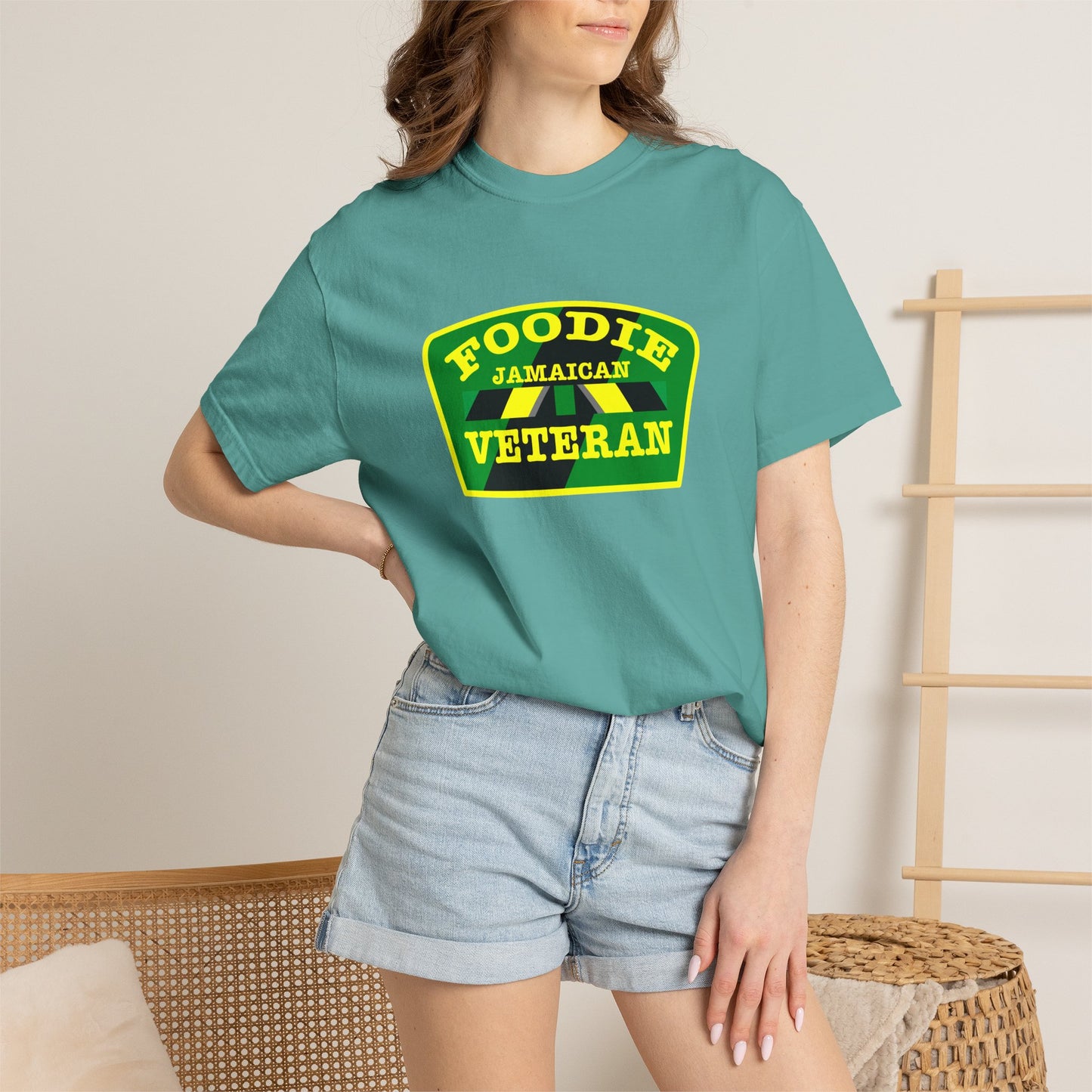 L.O.E.F Foodie Veteran Jamaican Unisex Tee Shirt