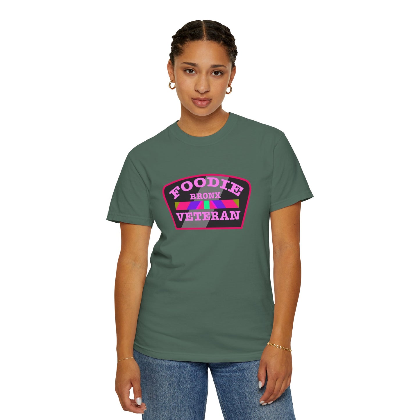 L.O.E.F Foodie Veteran Bronx Unisex Tee Shirt (Pink)