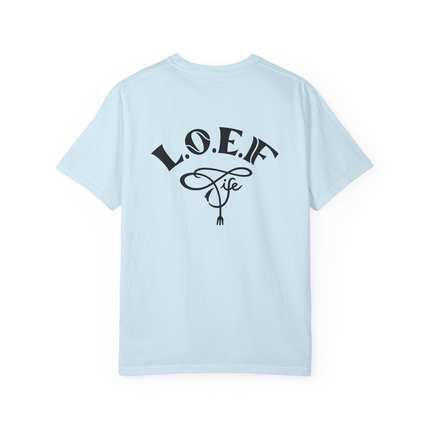 L.O.E.F Foodie 4Life Vegan Unisex Tee Shirt (Fiery Red)