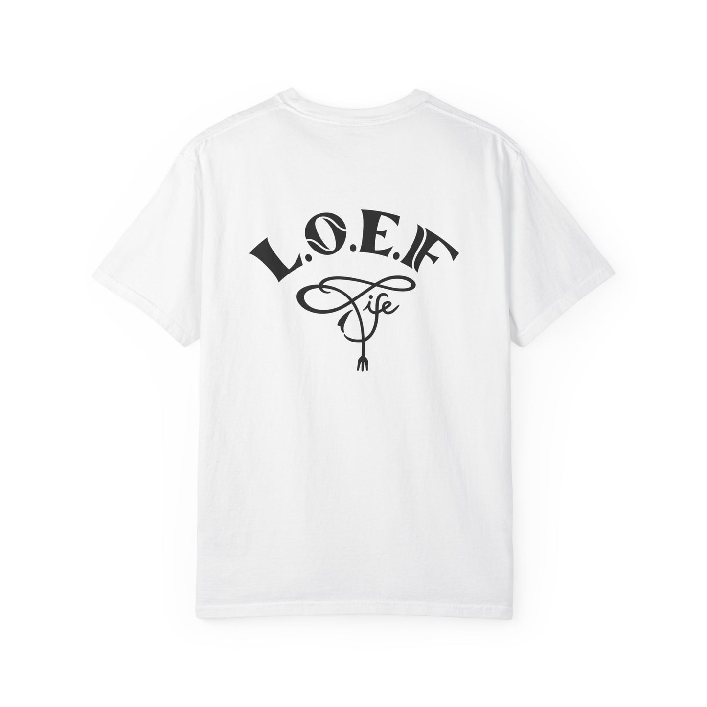 L.O.E.F Foodie 4Life Vegan Unisex Tee Shirt (Fiery Red)