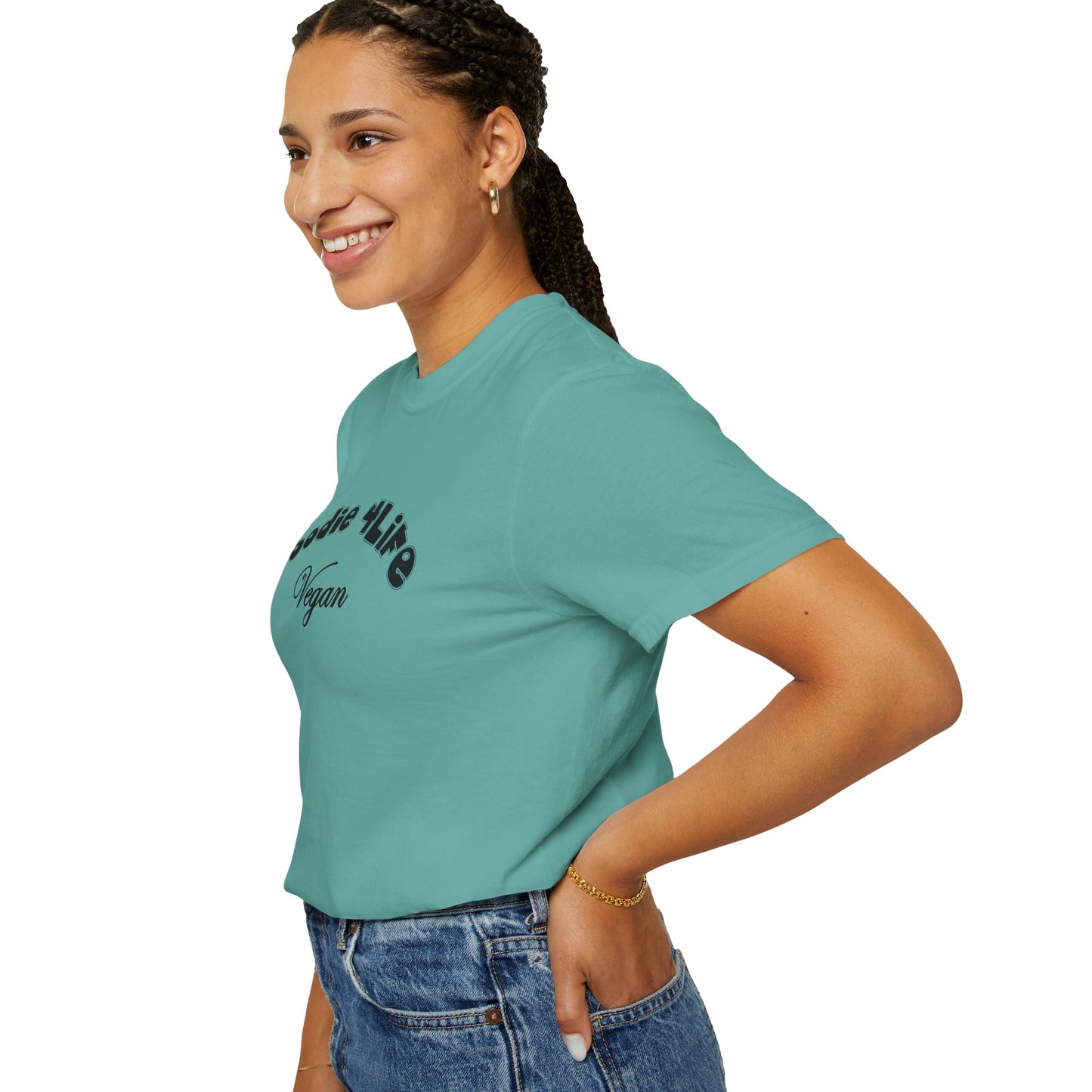 L.O.E.F Foodie 4Life Vegan Unisex Tee Shirt (Black)