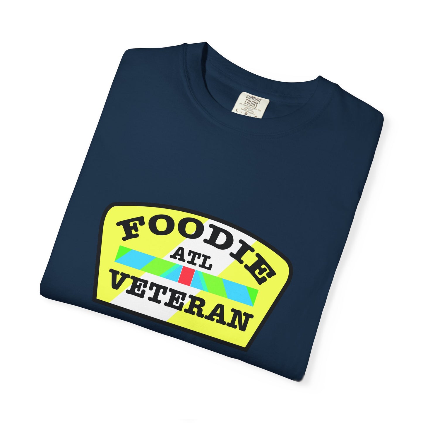 L.O.E.F Foodie Veteran ATL Unisex Tee Shirt (Yellow and Black)