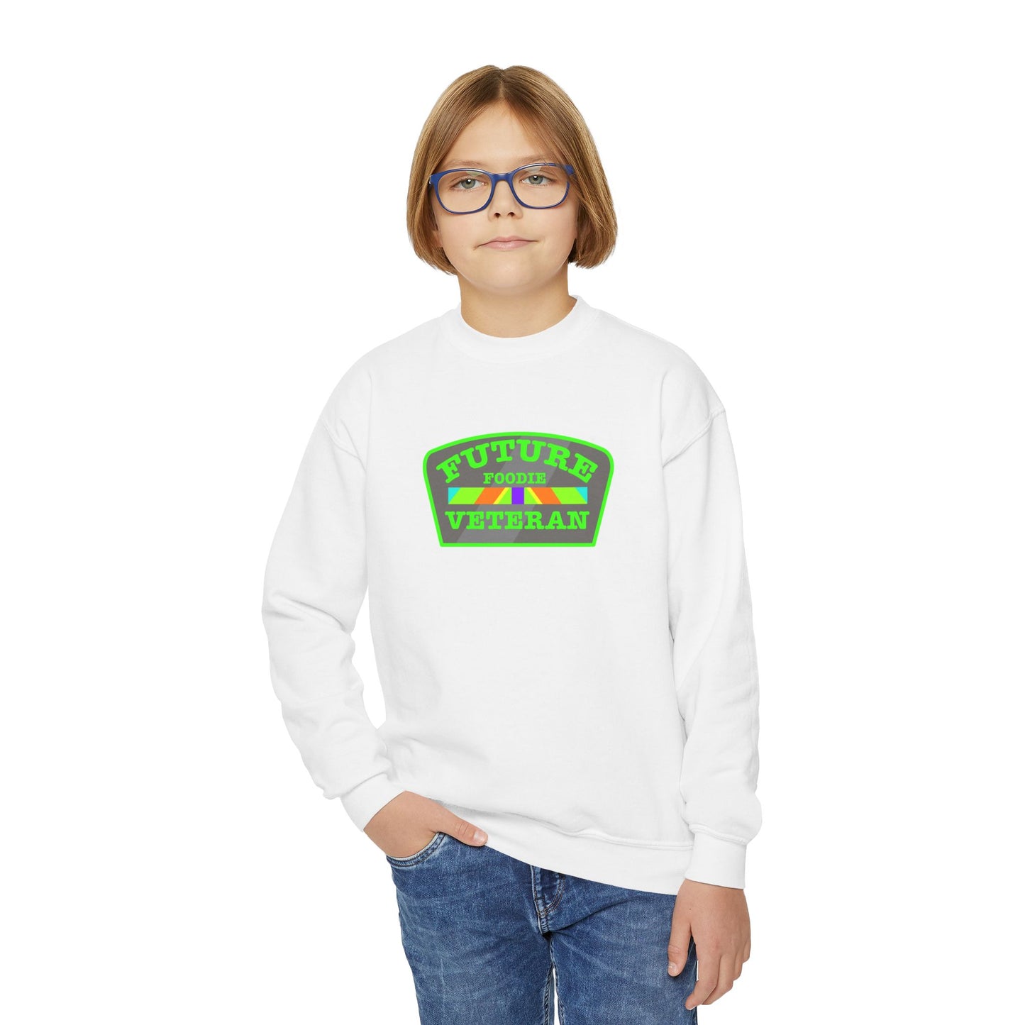 L.O.E.F Young Future Foodie Veteran Sweatshirt (Neon Green)