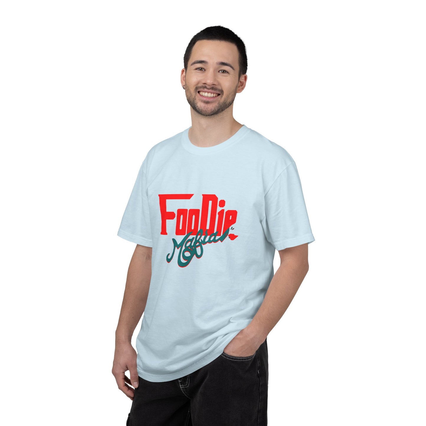 L.O.E.F Red Foodie Mafia Unisex Tee Shirt (Teal)