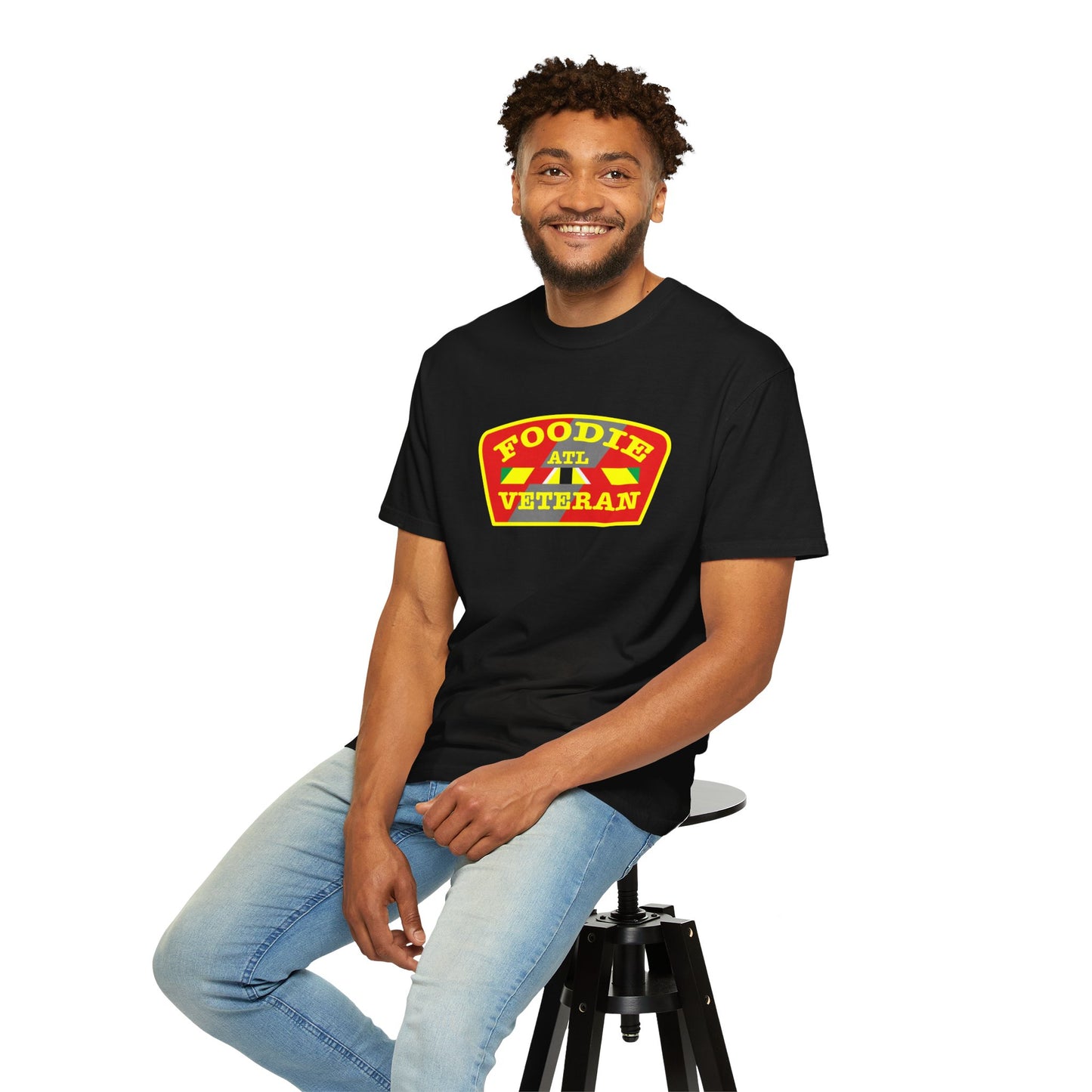 L.O.E.F Foodie Veteran ATL Unisex Tee Shirt (Yellow)