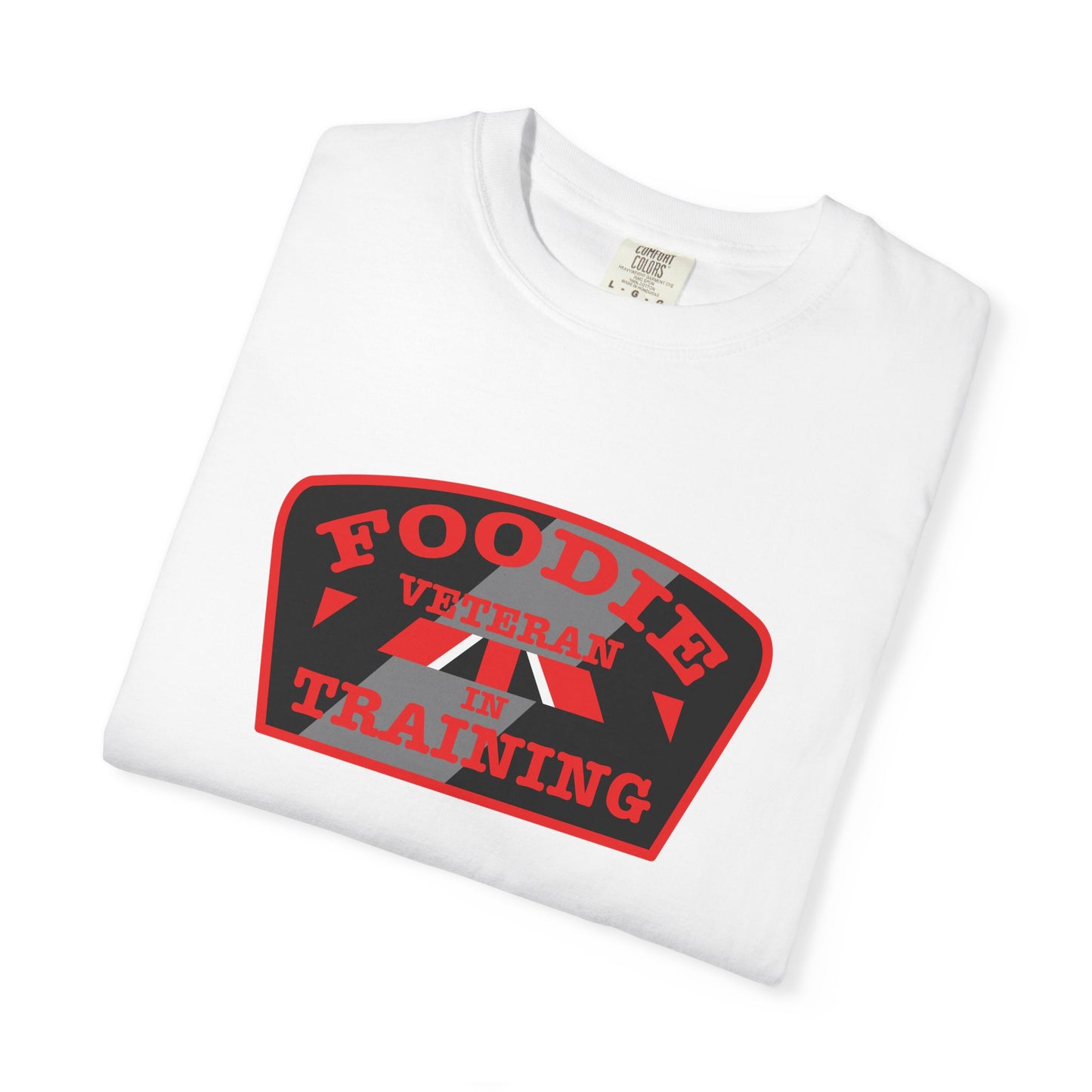 L.O.E.F Foodie Veteran IN TRAINING Unisex Tee Shirt (Red)