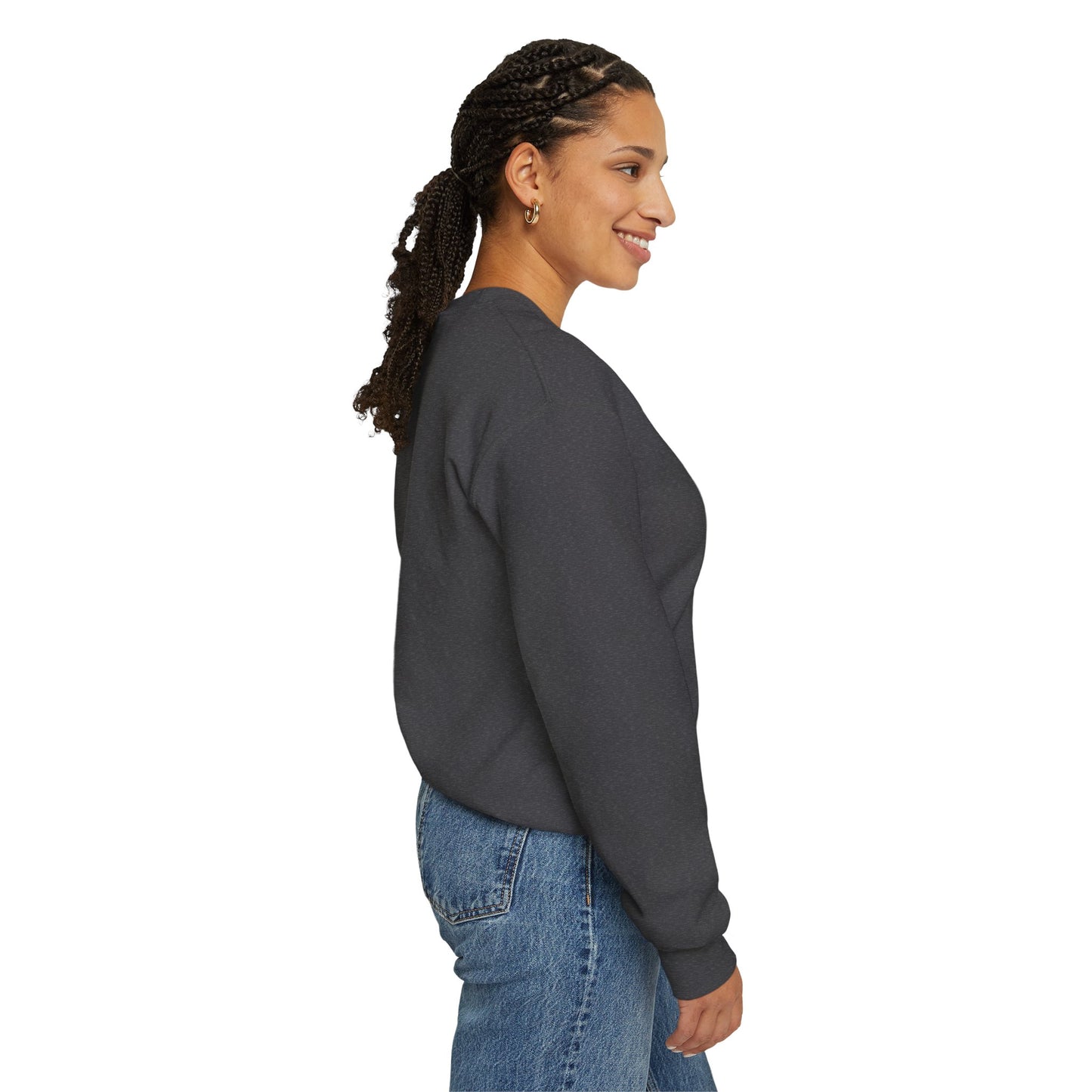 L.O.E.F ITIS Unisex Sweatshirt (White and Pink)