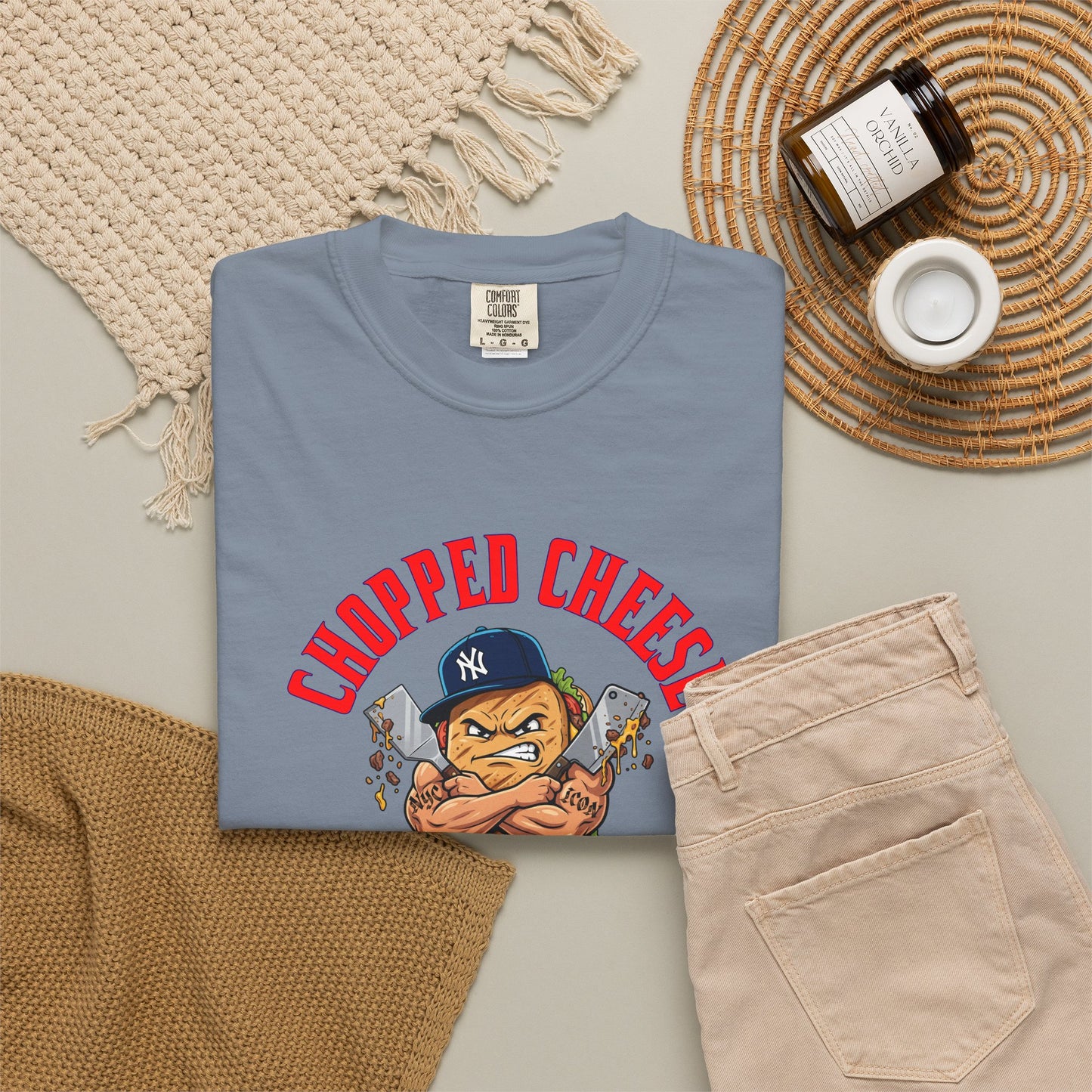 L.O.E.F Mafia Chopped Cheese Unisex Tee Shirt (Red)